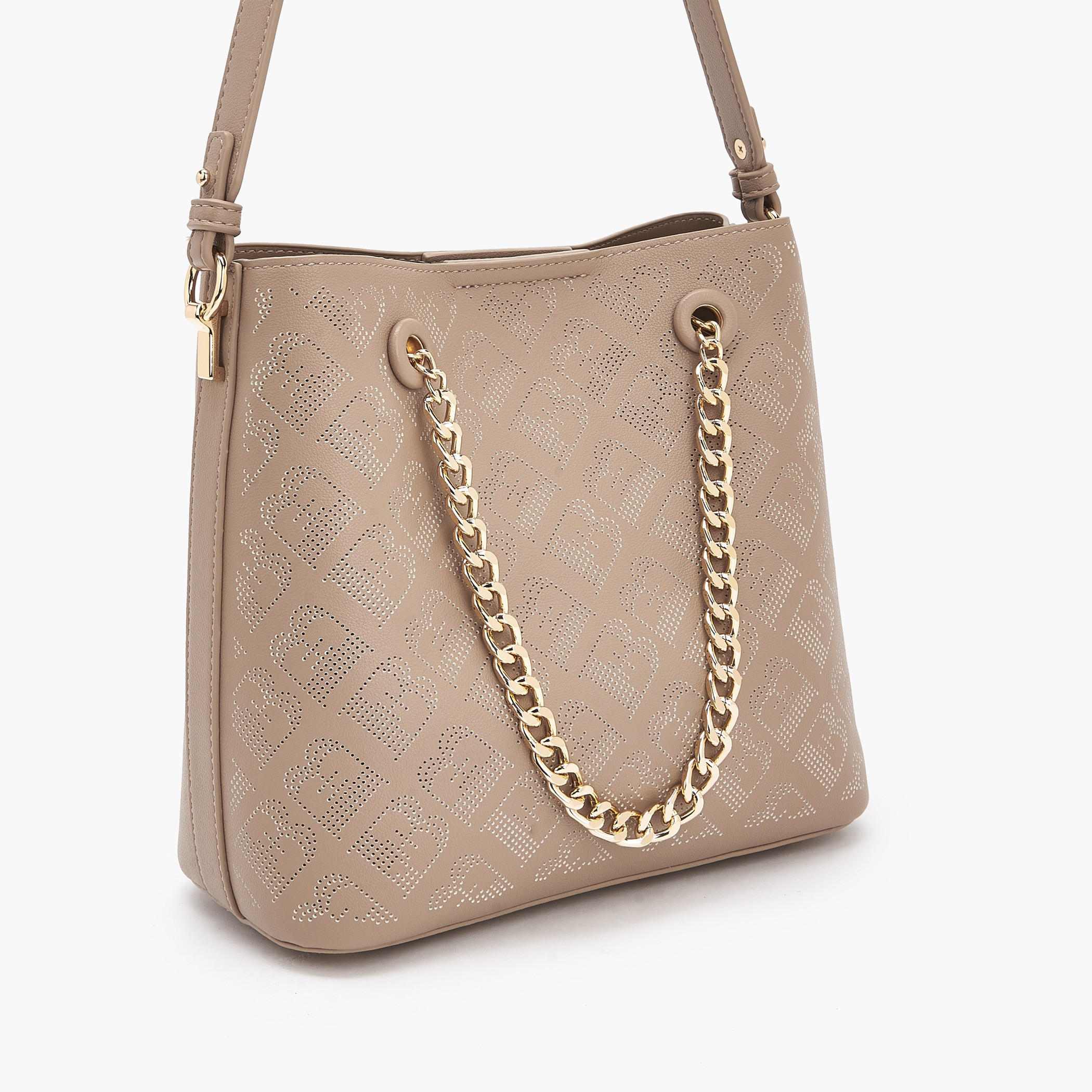 Flora Bella Laser Cut Shoulder Bag with Chain Strap-women-bagsandwallets-handbags-image-5