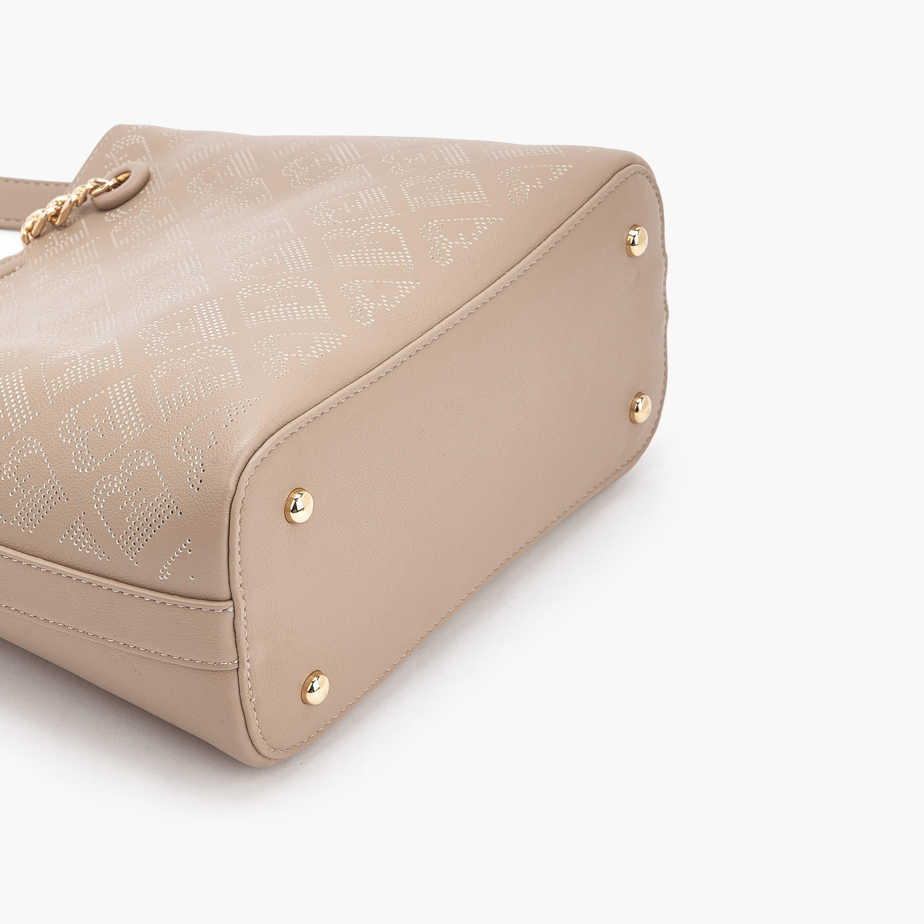 Flora Bella Laser Cut Shoulder Bag with Chain Strap-women-bagsandwallets-handbags-image-6
