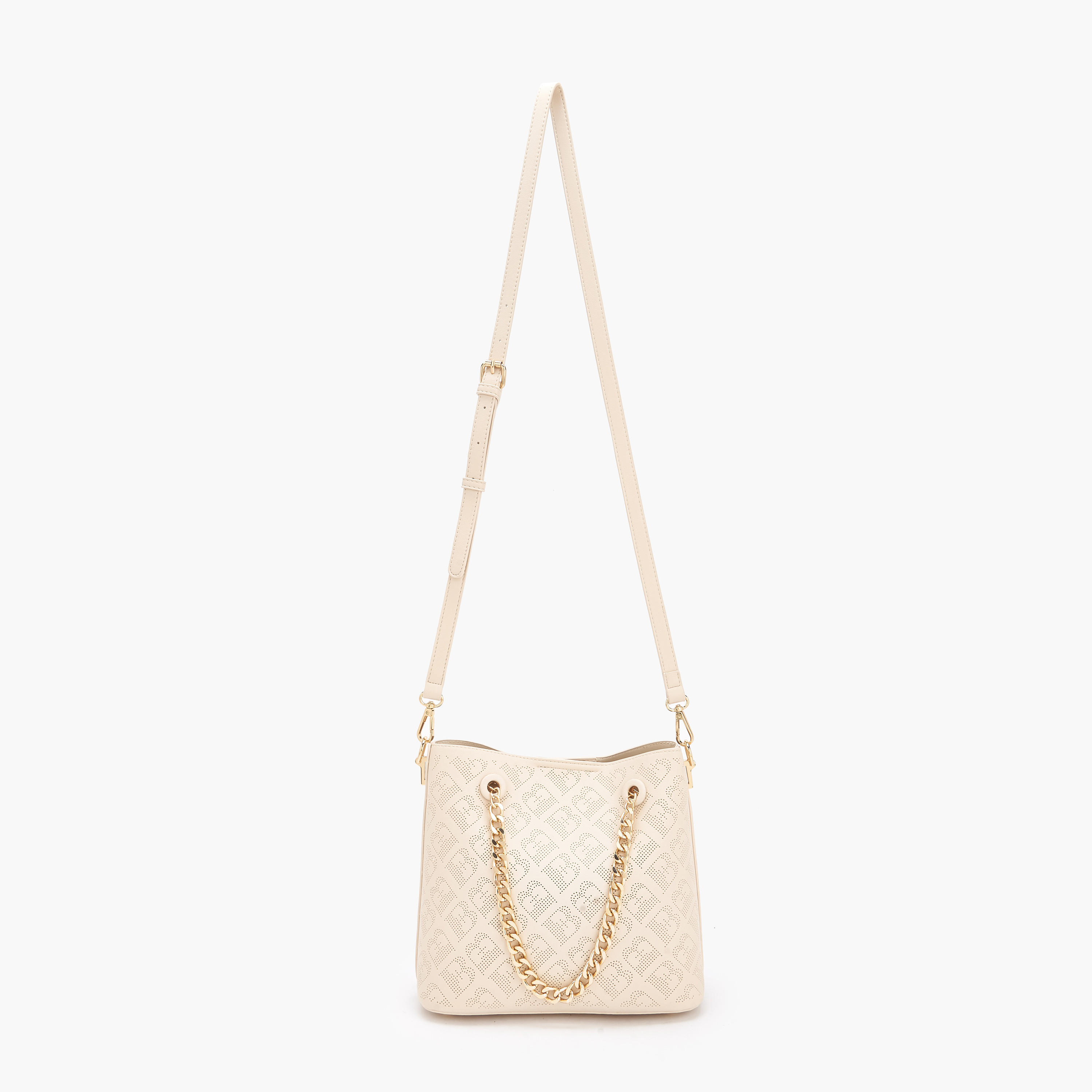 Flora Bella Laser Cut Shoulder Bag with Chain Strap-women-bagsandwallets-handbags-image-8