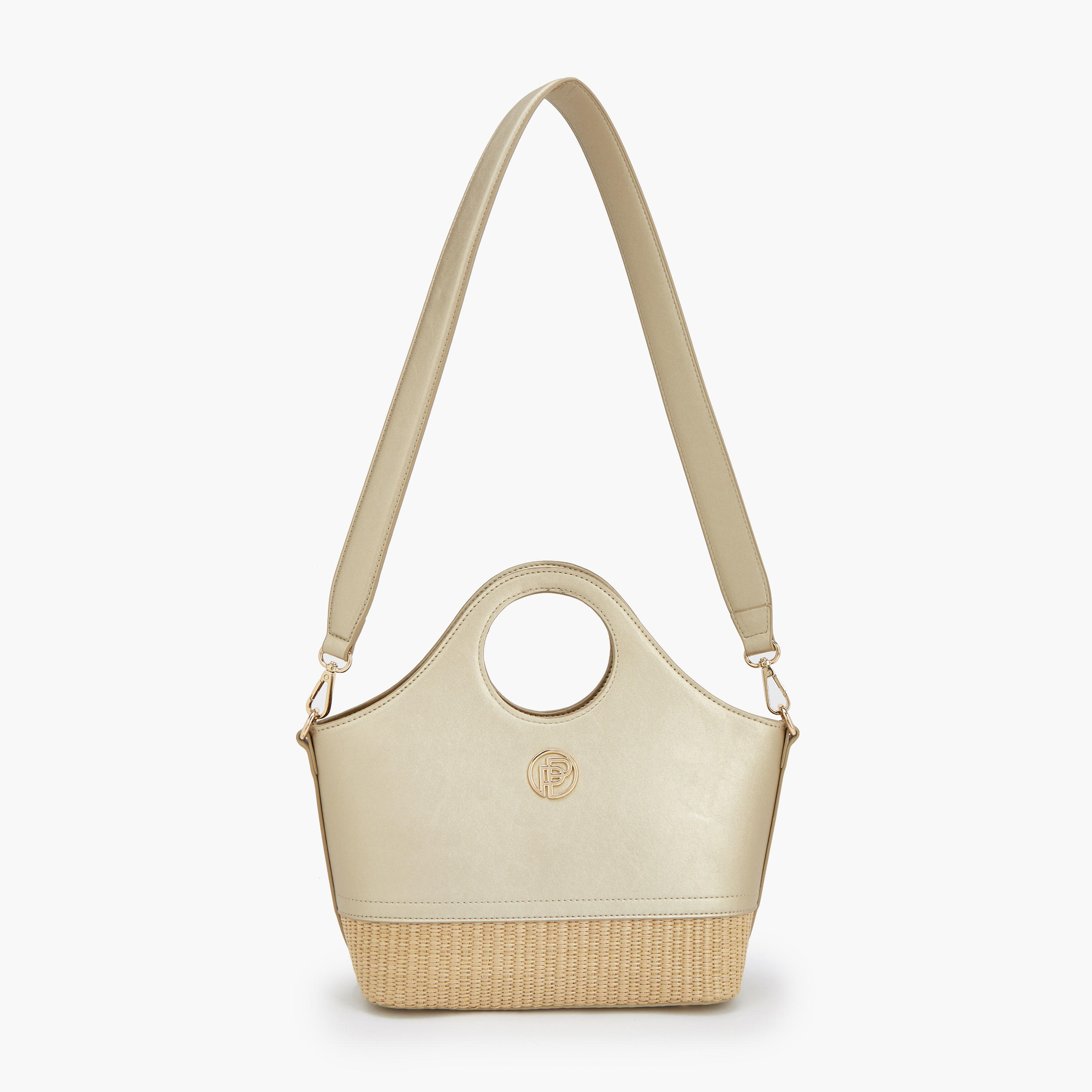 Peppermint Textured Tote Bag with Zip Closure-women-bagsandwallets-handbags-image-2