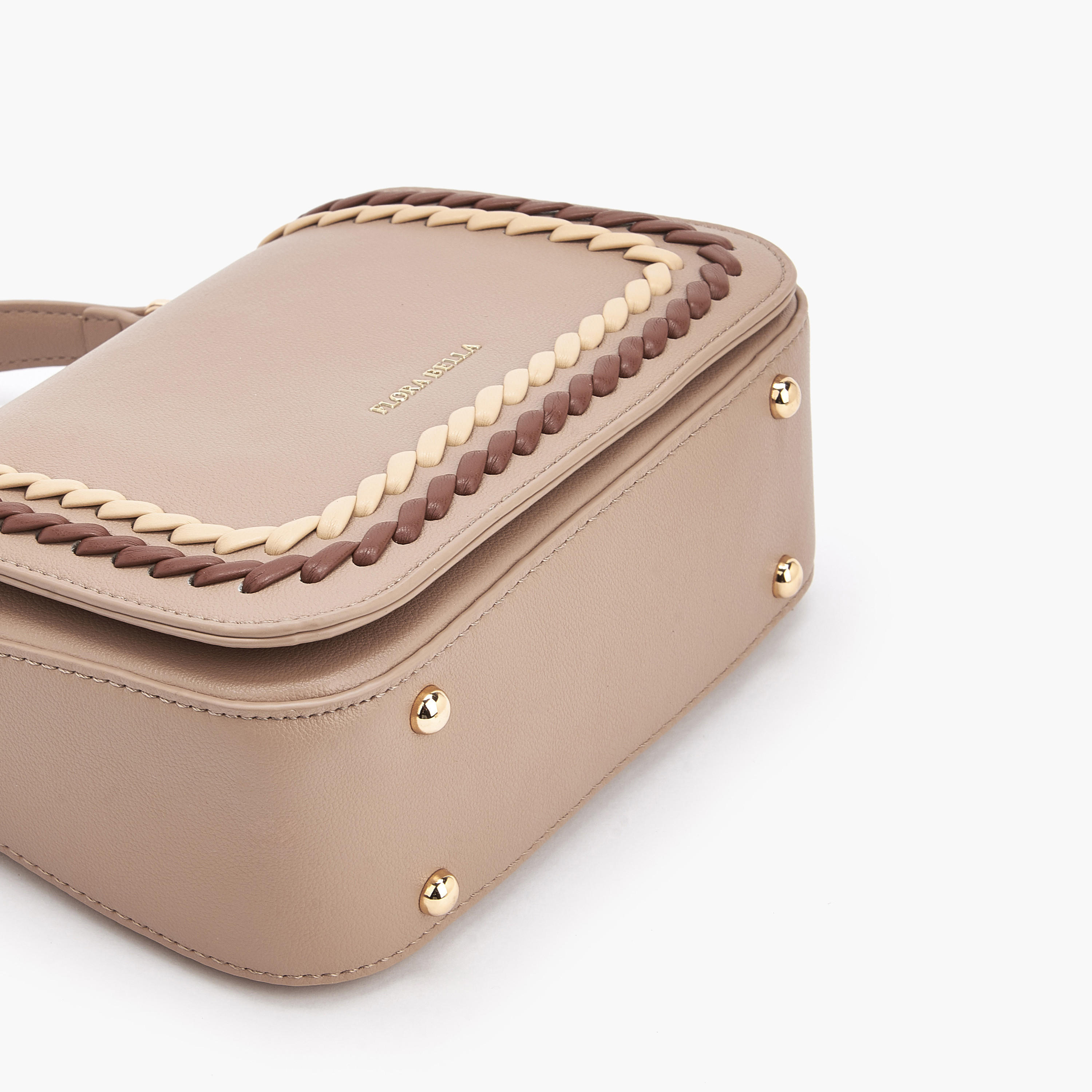 شنطة سلينج مضفّرة مع حزام قابل للفصل من فلورا بيلا-women-bagsandwallets-handbags-image-7