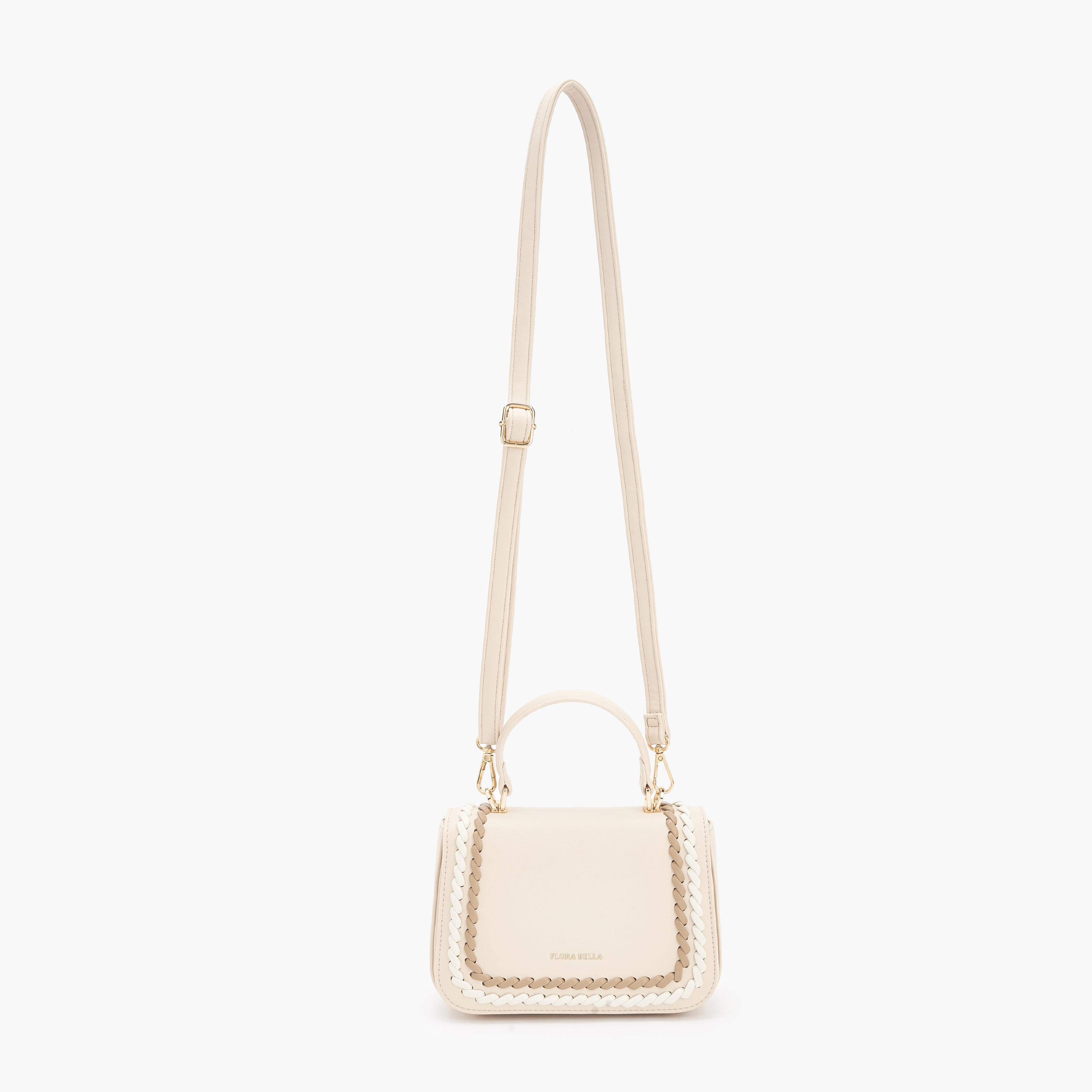 شنطة سلينج مضفّرة مع حزام قابل للفصل من فلورا بيلا-women-bagsandwallets-handbags-image-3
