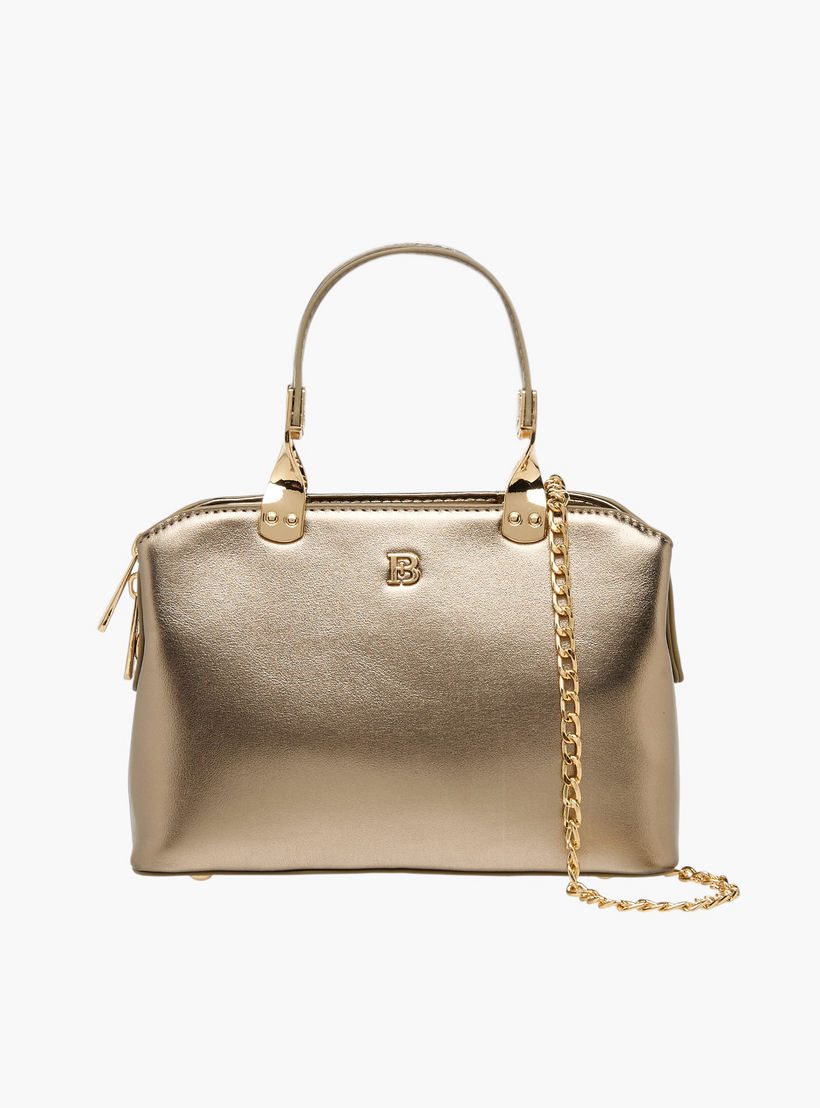 Flora Bella Metallic Tote Bag with Detachable Chain Strap-women-bagsandwallets-handbags-image-1