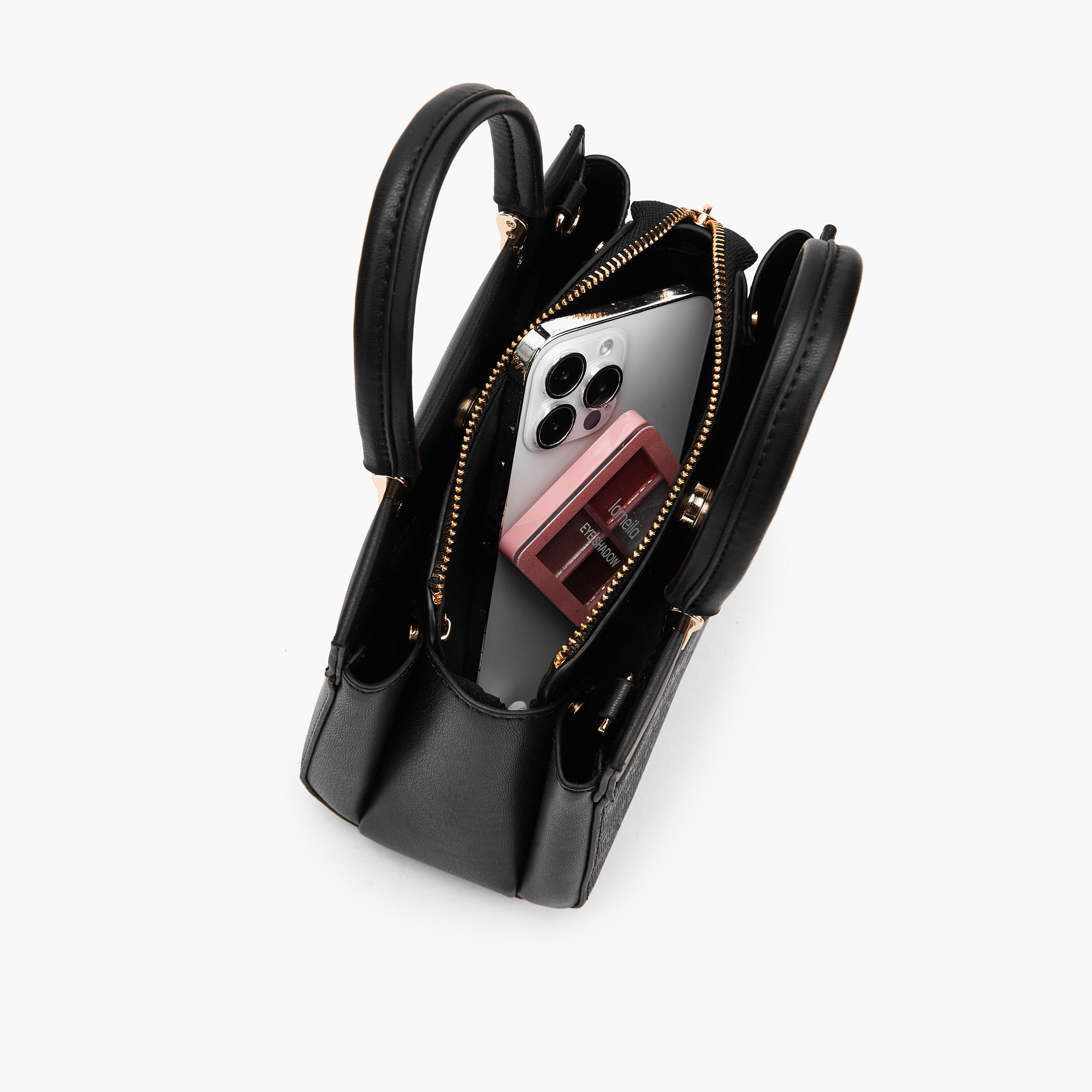 Flora Bella Logo Embossed Tote Bag with Detachable Strap-women-bagsandwallets-handbags-image-8