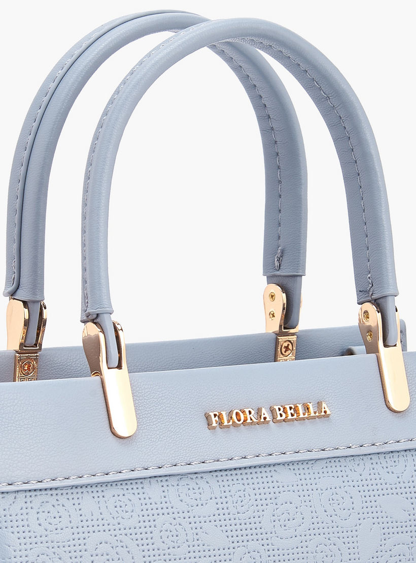 شنطة توتي بنقوش شعار وحزام قابل للفصل من فلورا بيلا-women-bagsandwallets-handbags-image-5