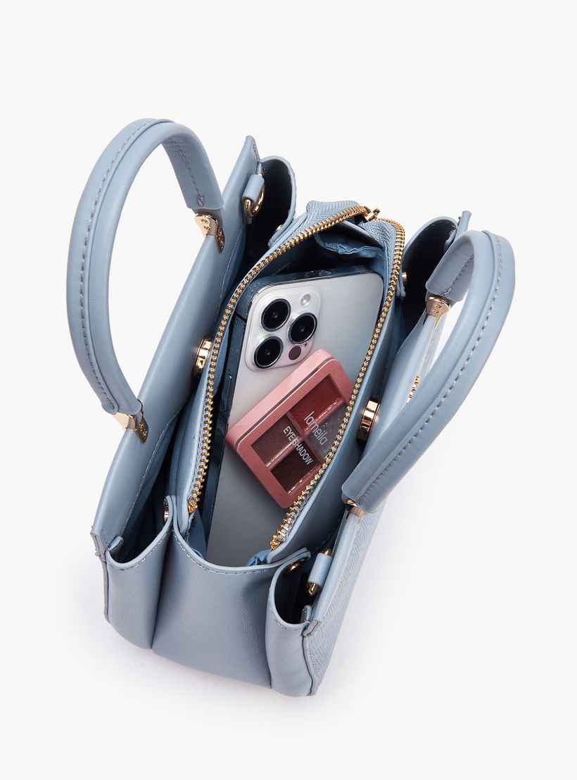 شنطة توتي بنقوش شعار وحزام قابل للفصل من فلورا بيلا-women-bagsandwallets-handbags-image-8