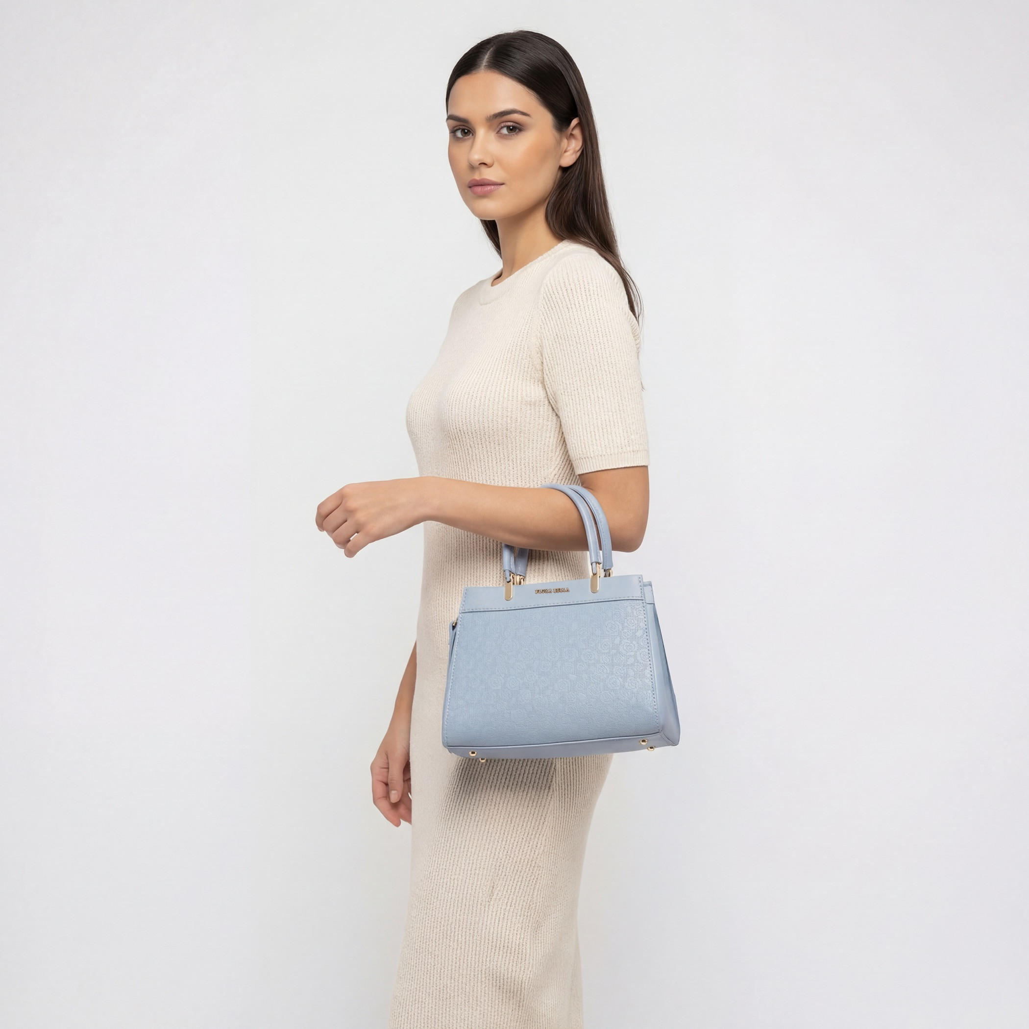 Flora Bella Logo Embossed Tote Bag with Detachable Strap-women-bagsandwallets-handbags-image-2