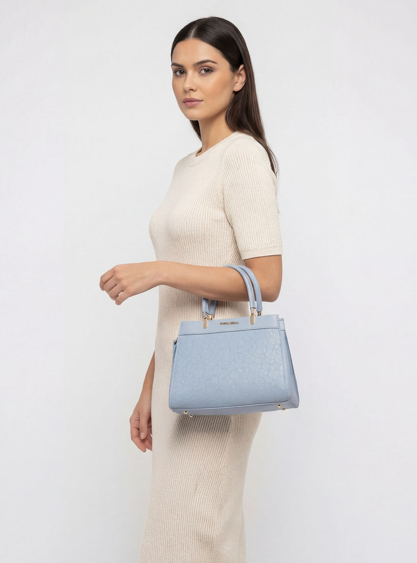 شنطة توتي بنقوش شعار وحزام قابل للفصل من فلورا بيلا-women-bagsandwallets-handbags-image-2