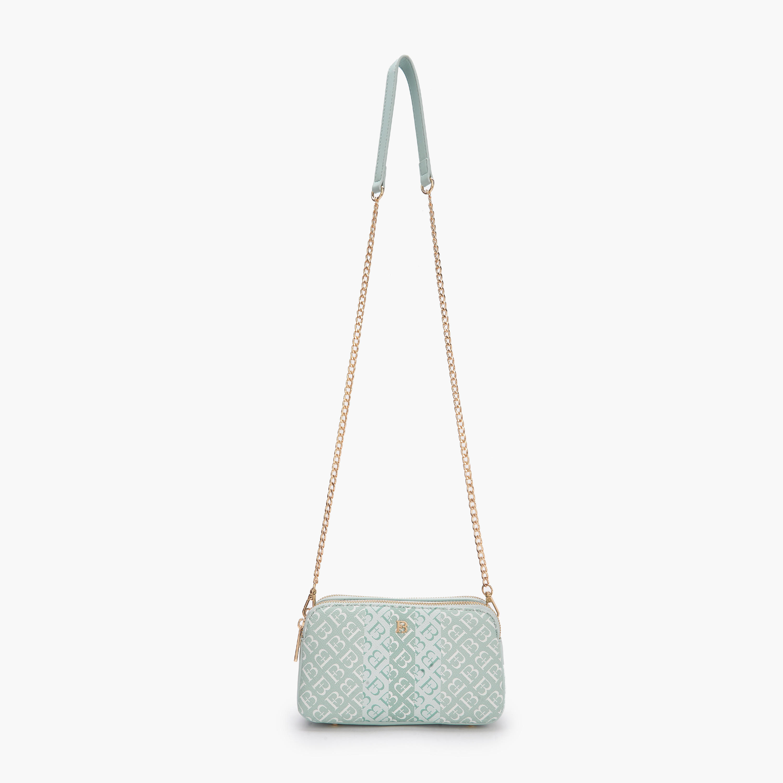 شنطة كروس بودي بطبعات مونوجرام مع حزام سلسلة من فلورا بيلا-women-bagsandwallets-handbags-image-2