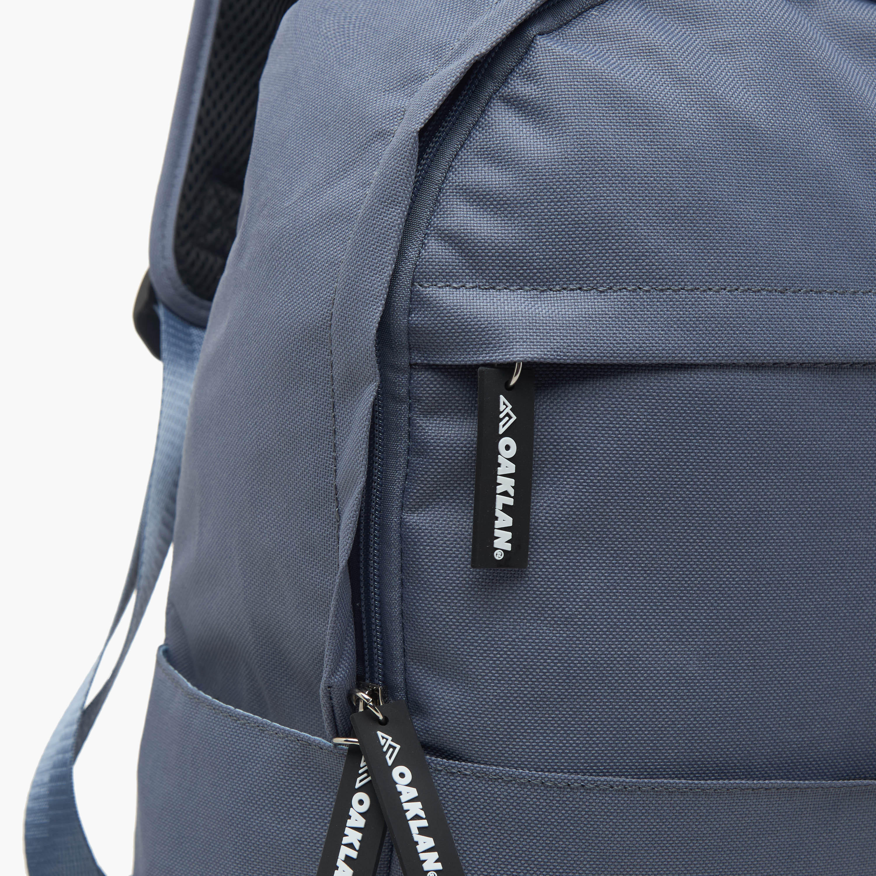 Oaklan by Shoexpress Logo Print School Backpack with Adjustable Straps - 30x16x42 cm-school-bagsandbackpacks-backpacks-image-7