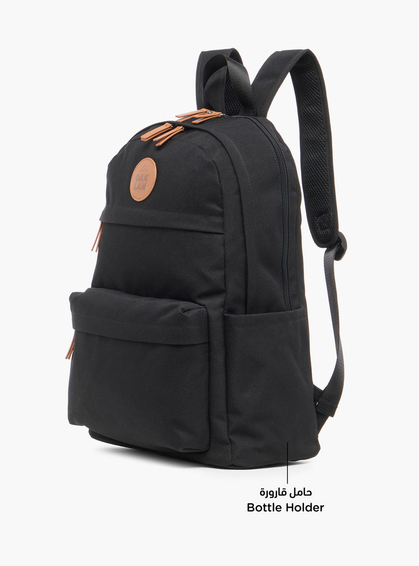 Oaklan by Shoexpress Solid School Backpack with Adjustable Straps - 40x30x15 cm-boys-accessories-bagsandbackpacks-image-4