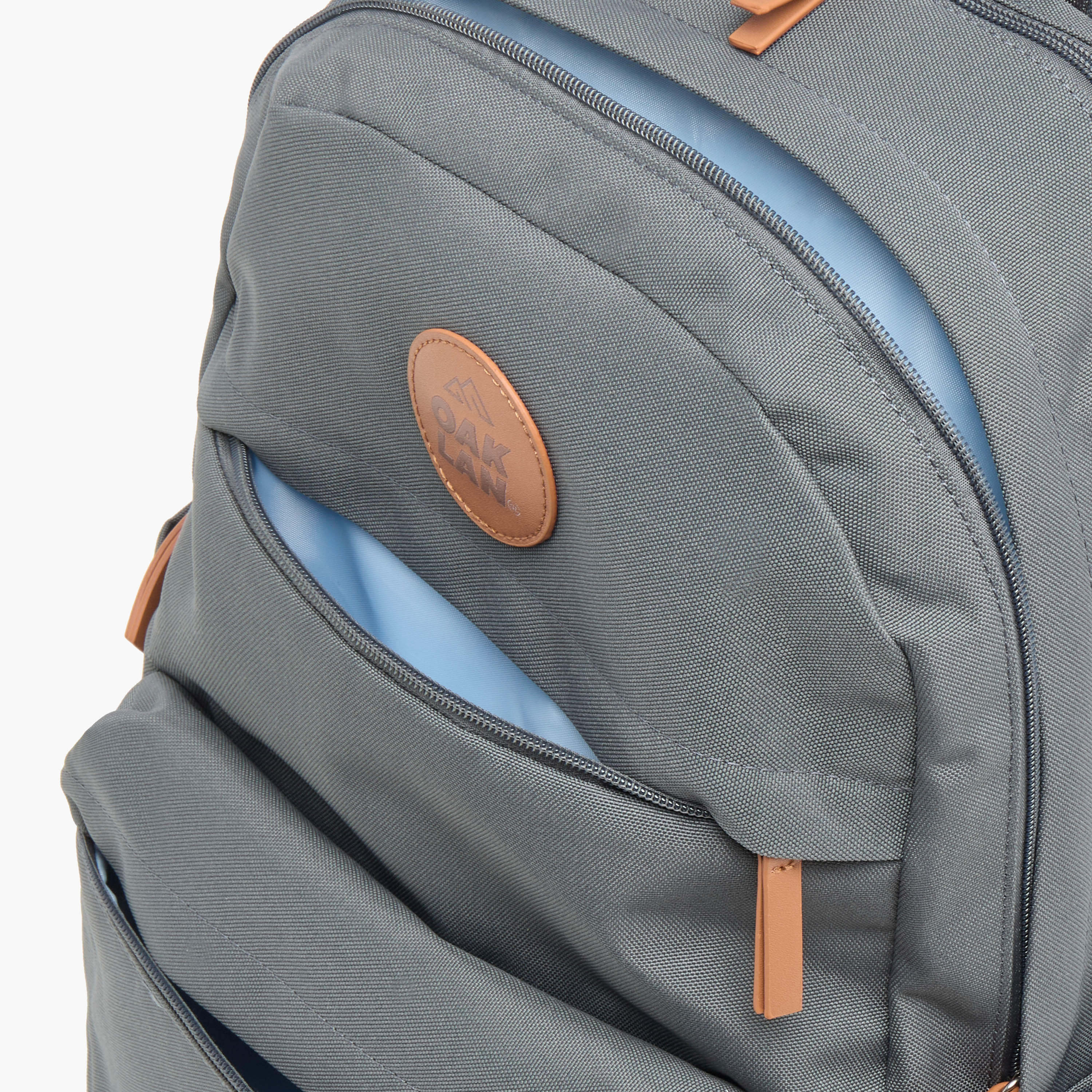 Oaklan by Shoexpress Solid Backpack with Adjustable Straps - 40x30x15 cm-school-bagsandbackpacks-backpacks-image-6