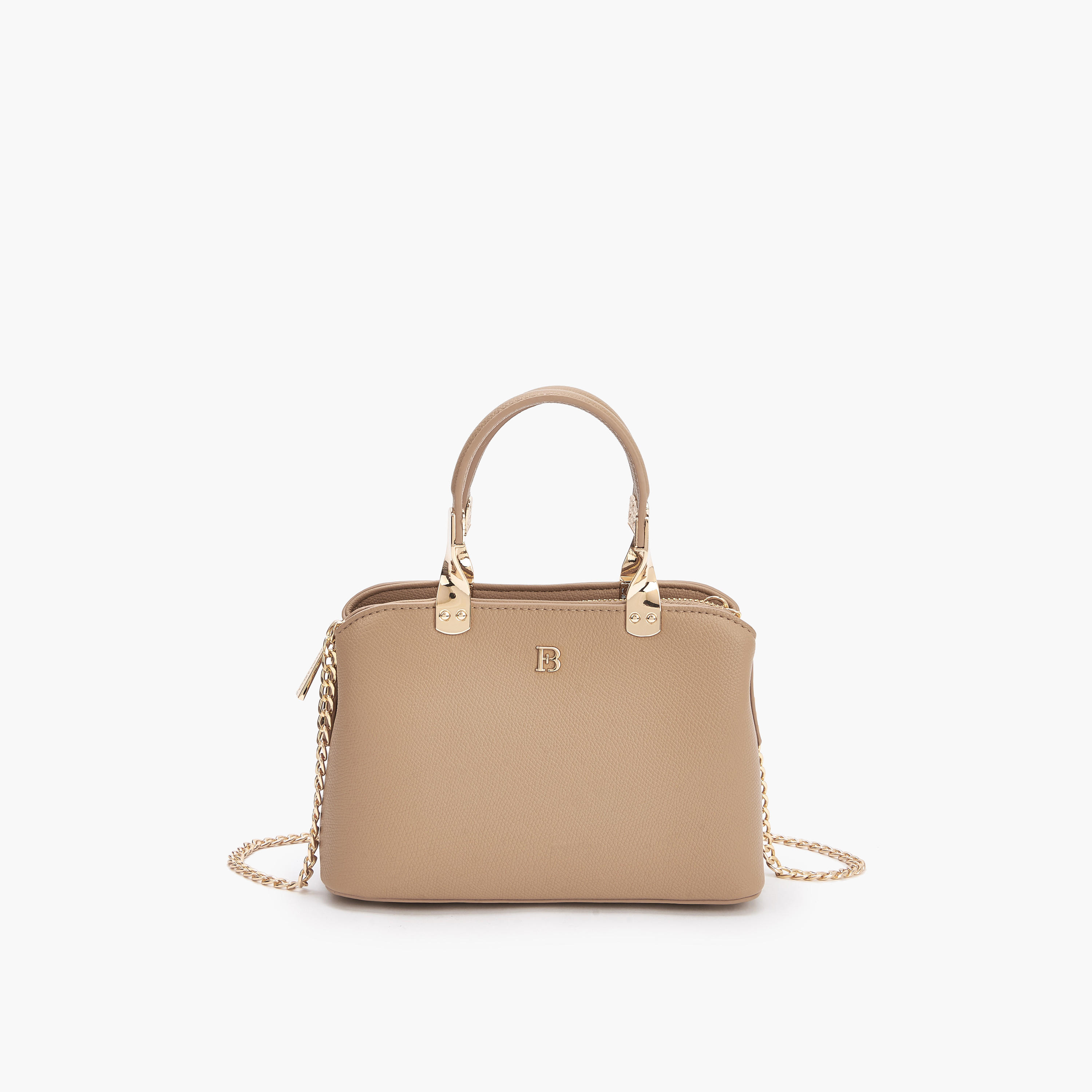 شنطة كروس بودي بشعار منقوش وحزام سلسلة من فلورا بيلا-women-bagsandwallets-handbags-image-1