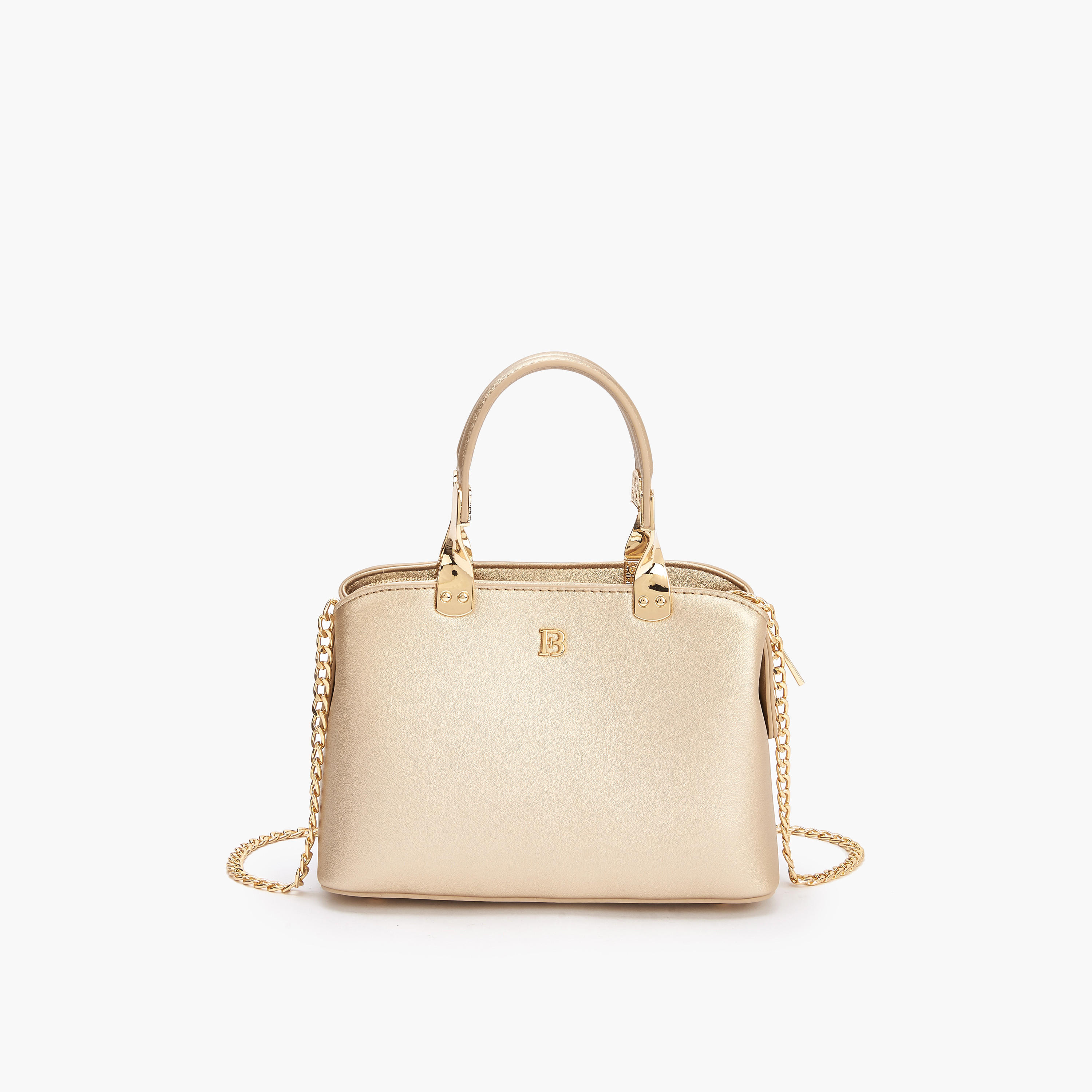 Flora Bella Logo Embossed Crossbody Bag with Chain Strap-women-bagsandwallets-handbags-image-1