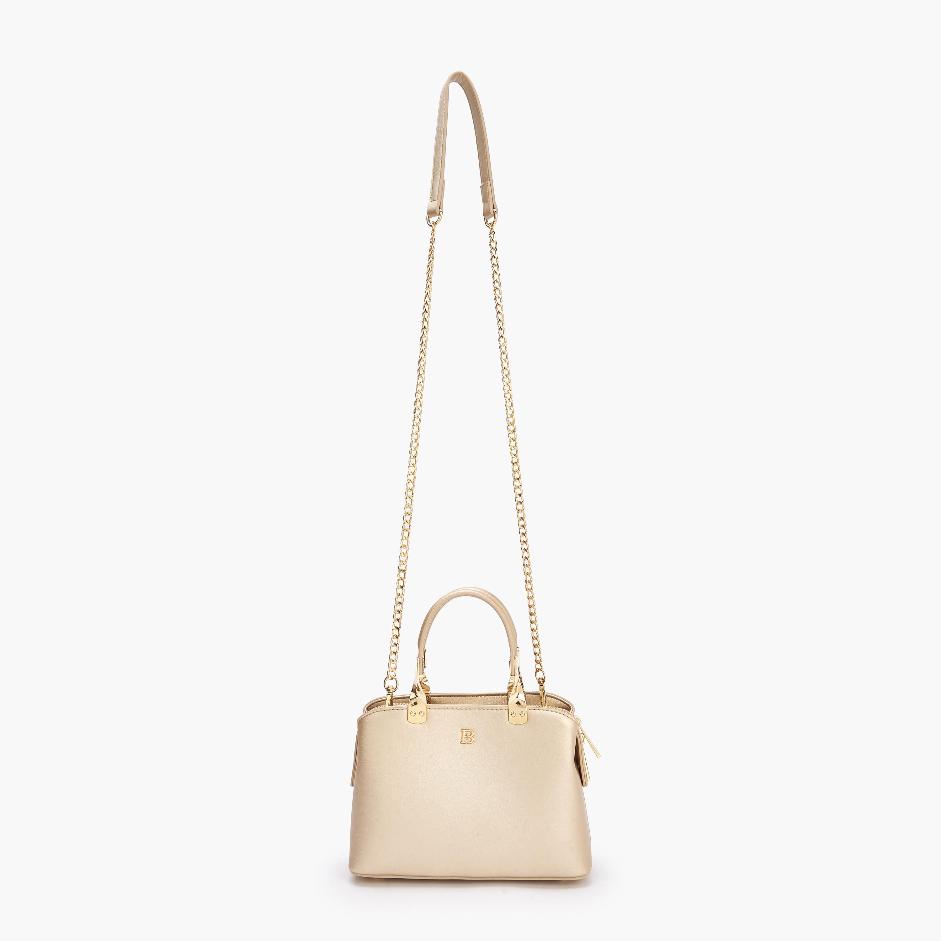 شنطة كروس بودي بشعار منقوش وحزام سلسلة من فلورا بيلا-women-bagsandwallets-handbags-image-3