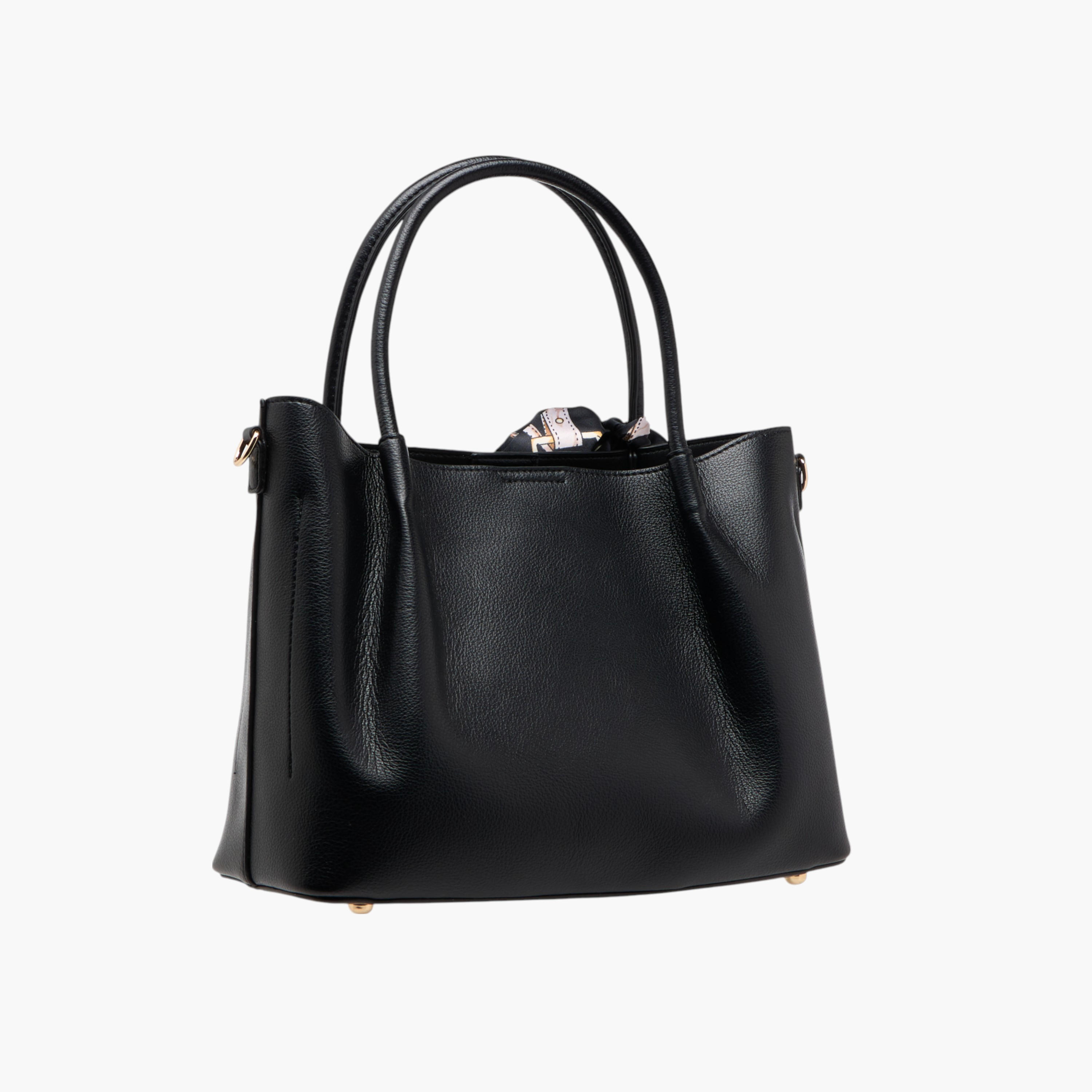 Flora Bella Solid Tote Bag with Scarf Accent and Detachable Strap-women-bagsandwallets-handbags-image-5