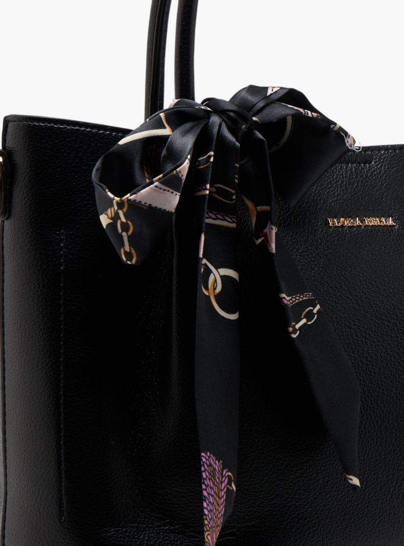Flora Bella Solid Tote Bag with Scarf Accent and Detachable Strap-women-bagsandwallets-handbags-image-6