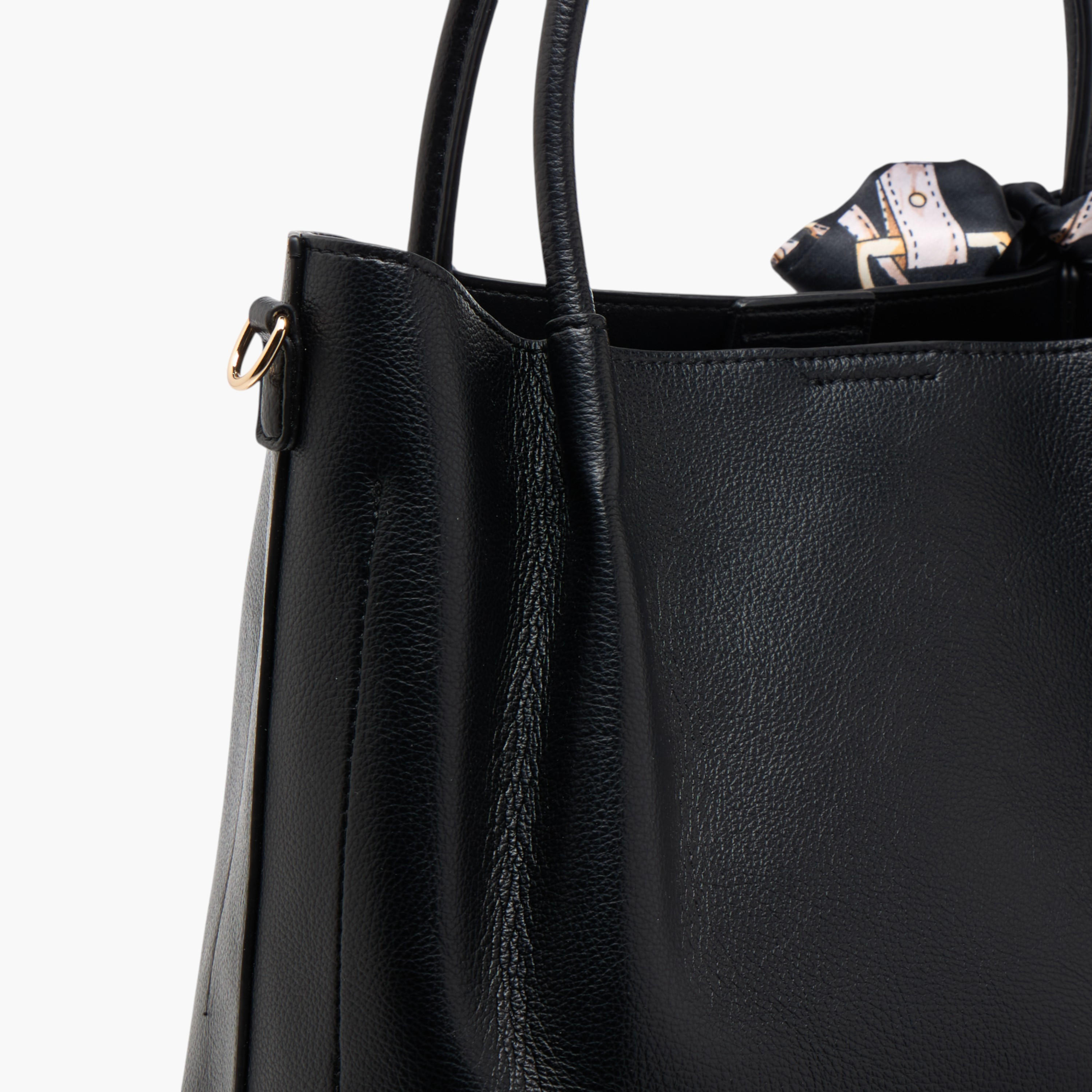 Flora Bella Solid Tote Bag with Scarf Accent and Detachable Strap-women-bagsandwallets-handbags-image-7