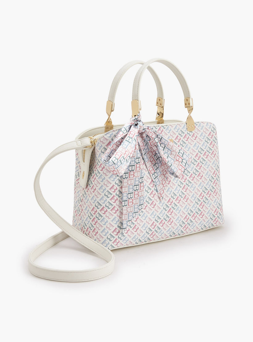 Flora Bella Monogram Print Tote Bag with Scarf Accent-women-bagsandwallets-handbags-image-4