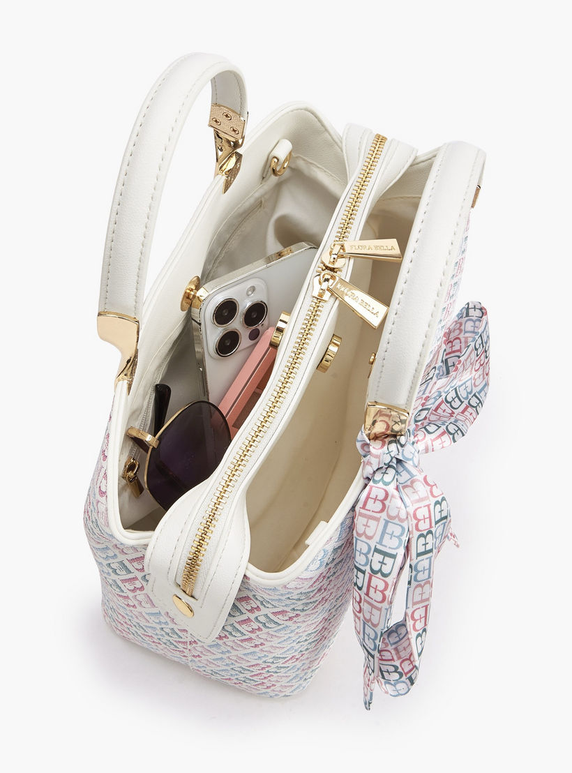 Flora Bella Monogram Print Tote Bag with Scarf Accent-women-bagsandwallets-handbags-image-8