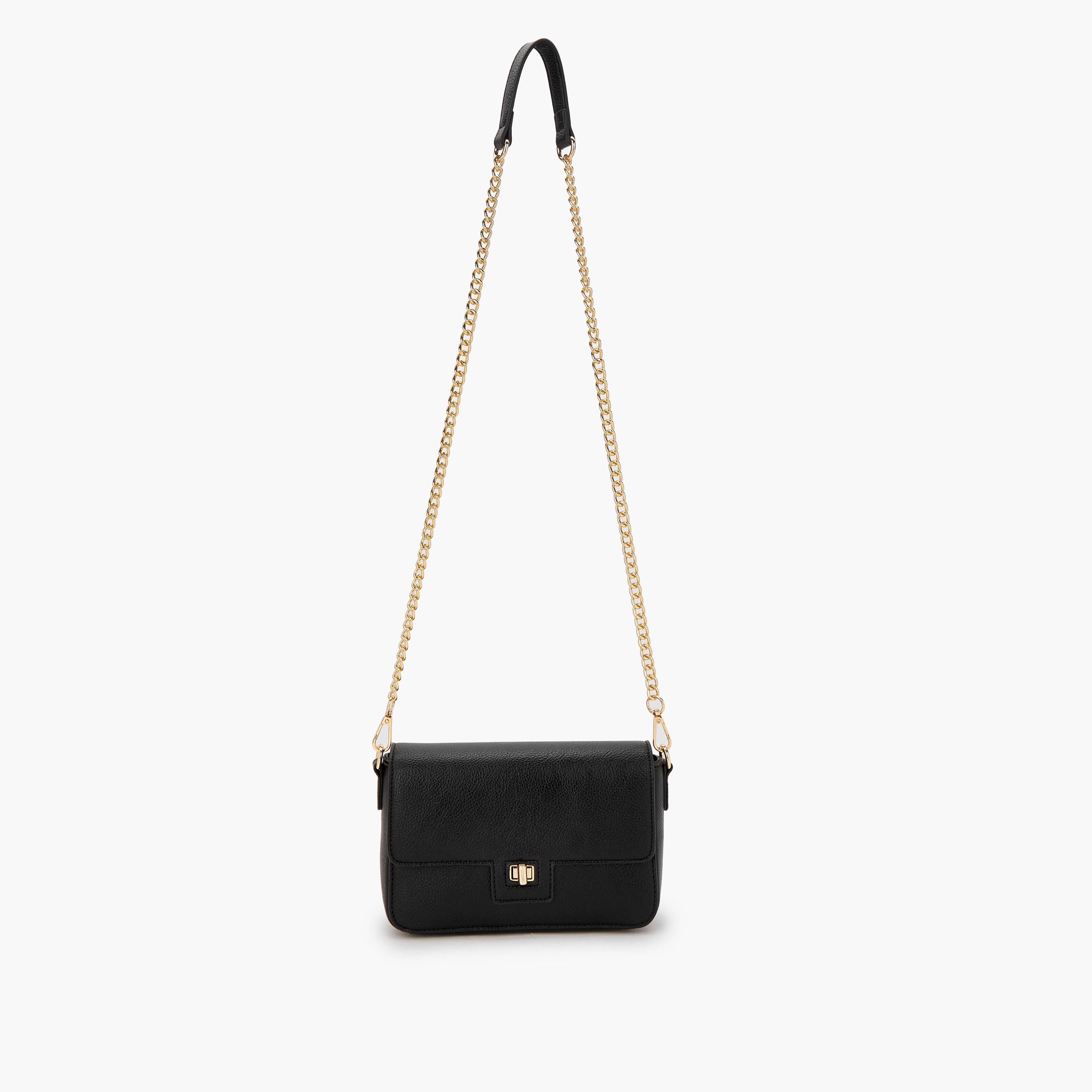 شنطة كروس بودي سادة بحزام سلسلة قابلة للفصل من فلورا بيلا-women-bagsandwallets-handbags-image-2