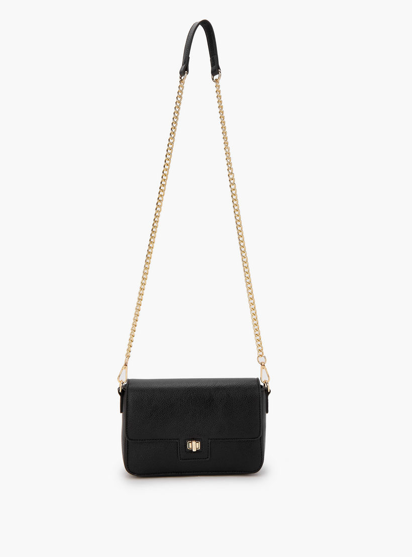شنطة كروس بودي سادة بحزام سلسلة قابلة للفصل من فلورا بيلا-women-bagsandwallets-handbags-image-2