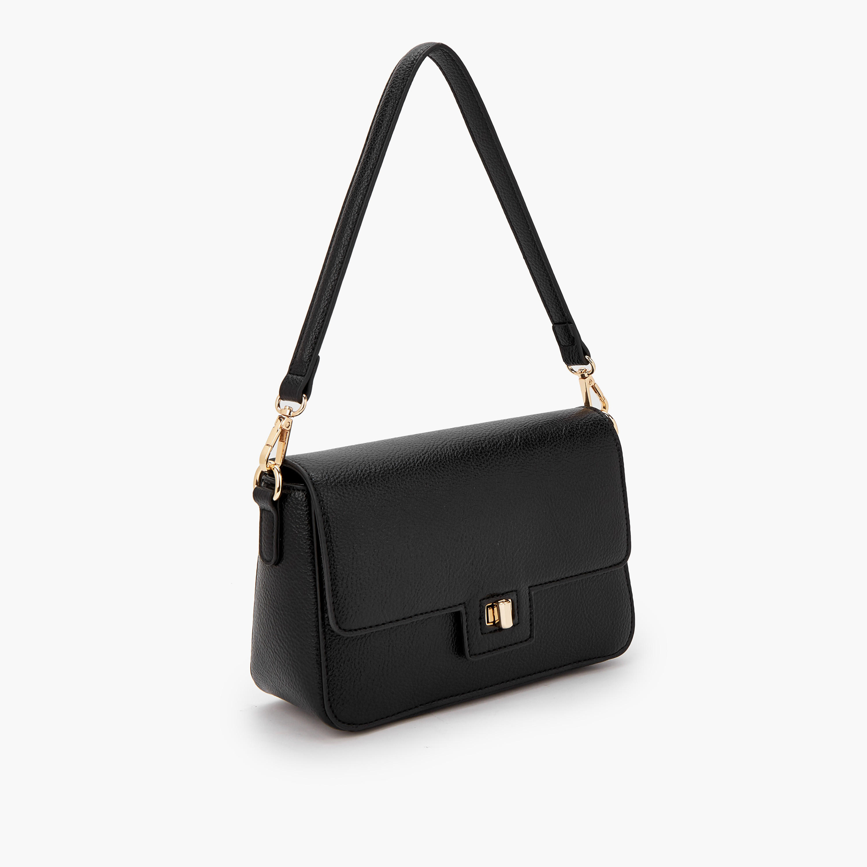 شنطة كروس بودي سادة بحزام سلسلة قابلة للفصل من فلورا بيلا-women-bagsandwallets-handbags-image-3