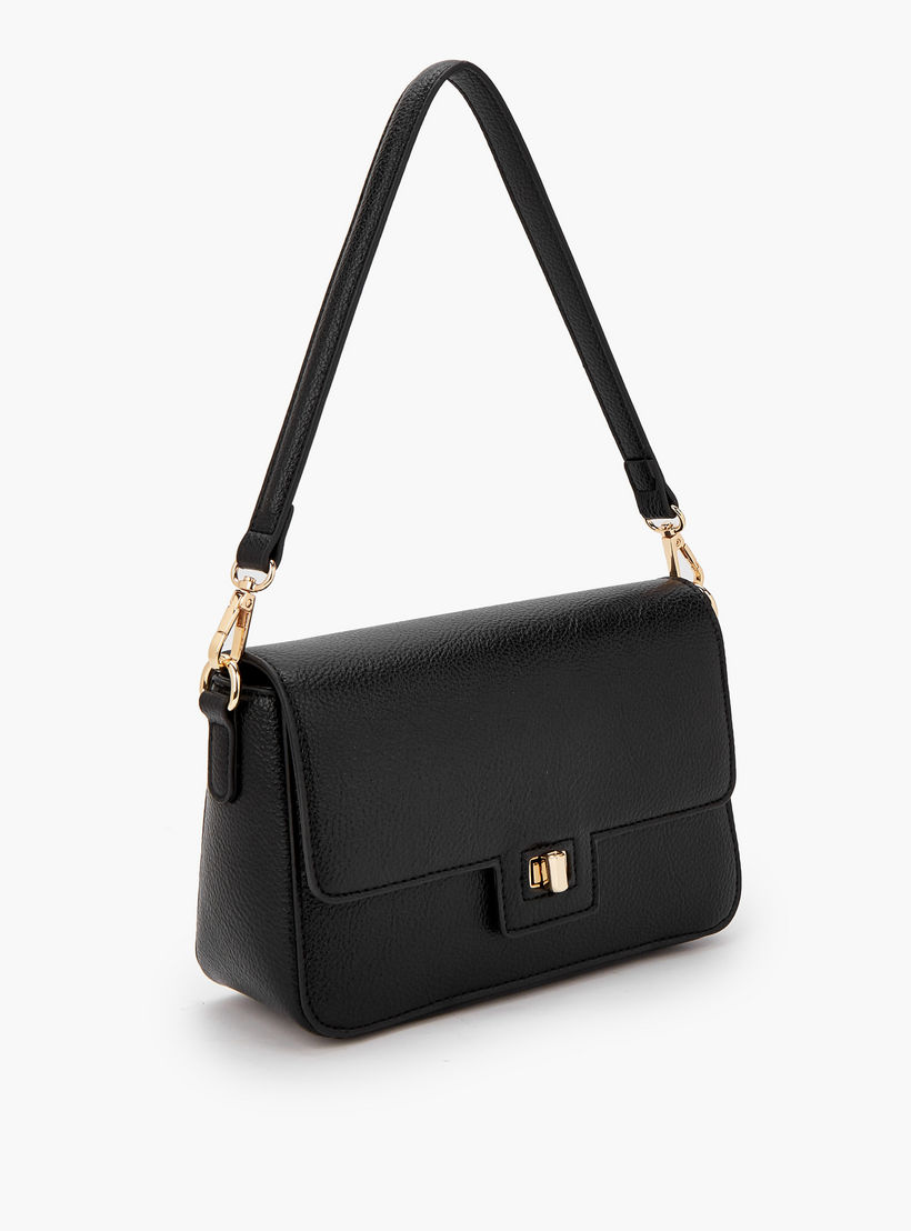 شنطة كروس بودي سادة بحزام سلسلة قابلة للفصل من فلورا بيلا-women-bagsandwallets-handbags-image-3