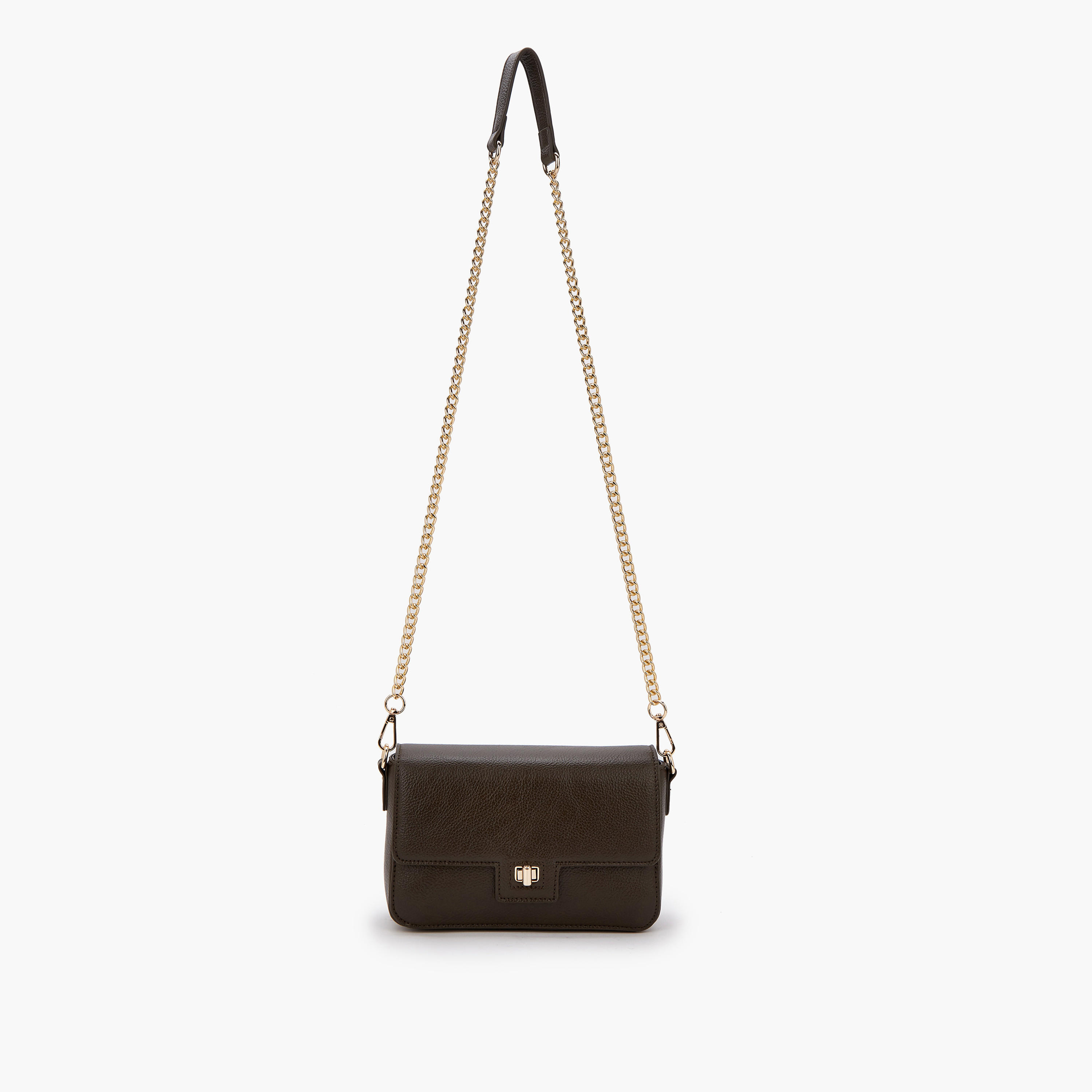 شنطة كروس بودي سادة بحزام سلسلة قابلة للفصل من فلورا بيلا-women-bagsandwallets-handbags-image-2