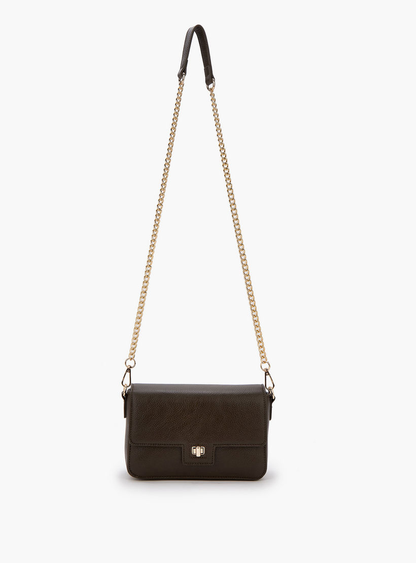 شنطة كروس بودي سادة بحزام سلسلة قابلة للفصل من فلورا بيلا-women-bagsandwallets-handbags-image-2