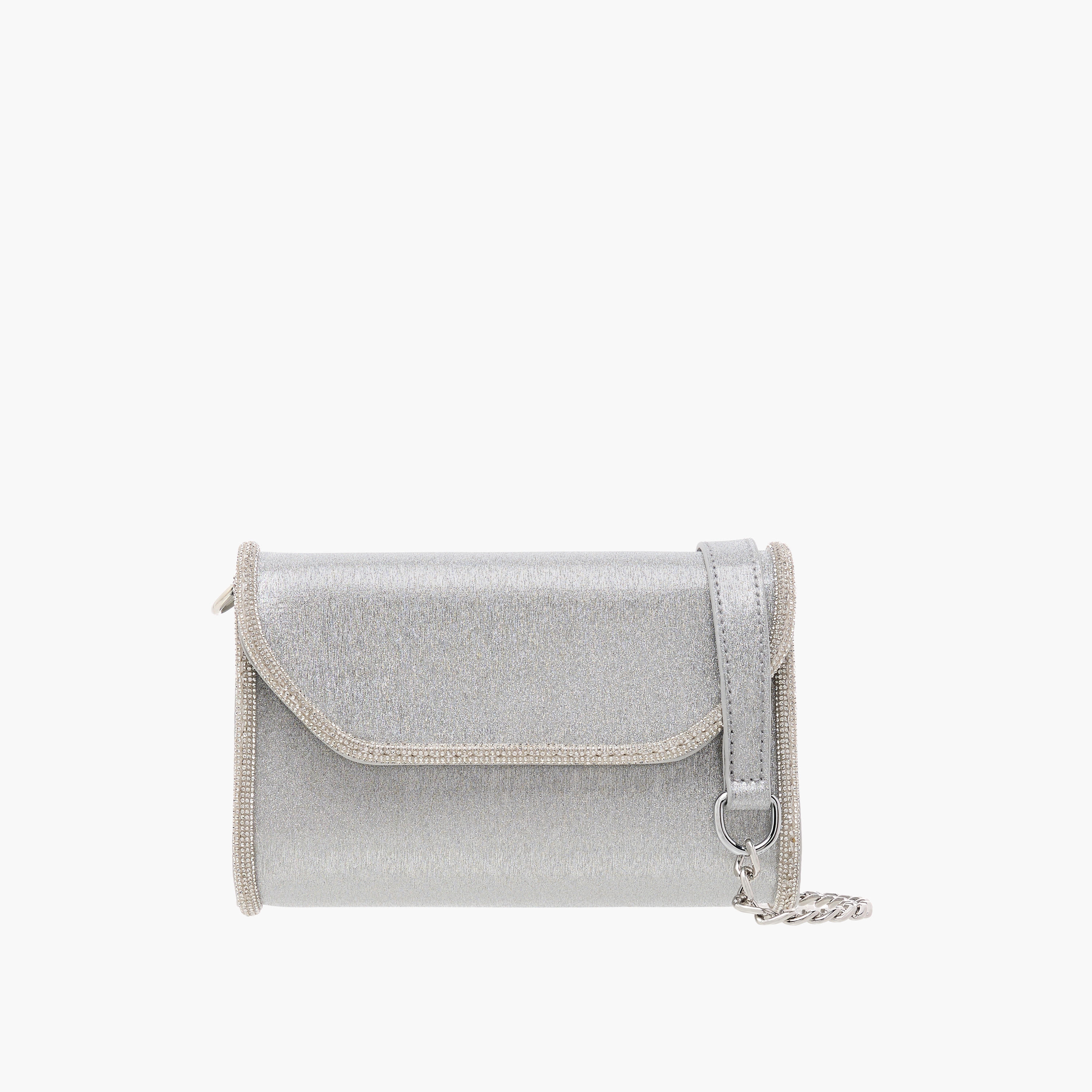 Flora Bella Embellished Crossbody Bag with Detachable Chain Strap and Flap Closure-women-bagsandwallets-handbags-image-1