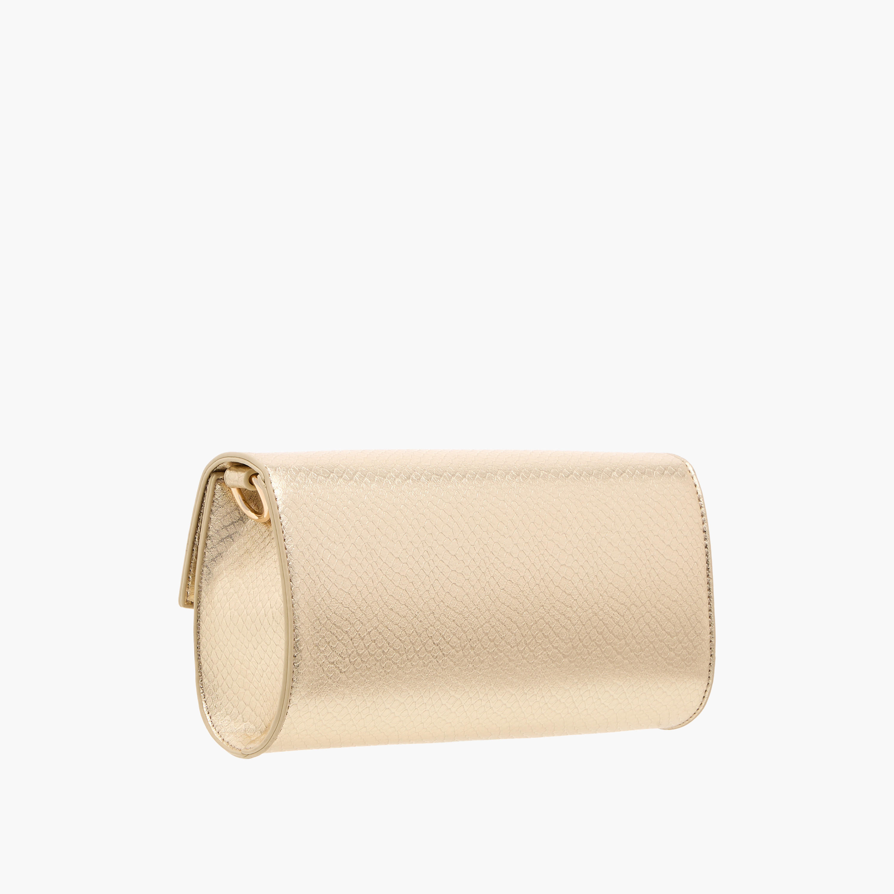 شنطة كروس بودي بارزة الملمس بحزام سلسلة قابل للفصل وطية إغلاق من فلورا بيلا-women-bagsandwallets-handbags-image-3