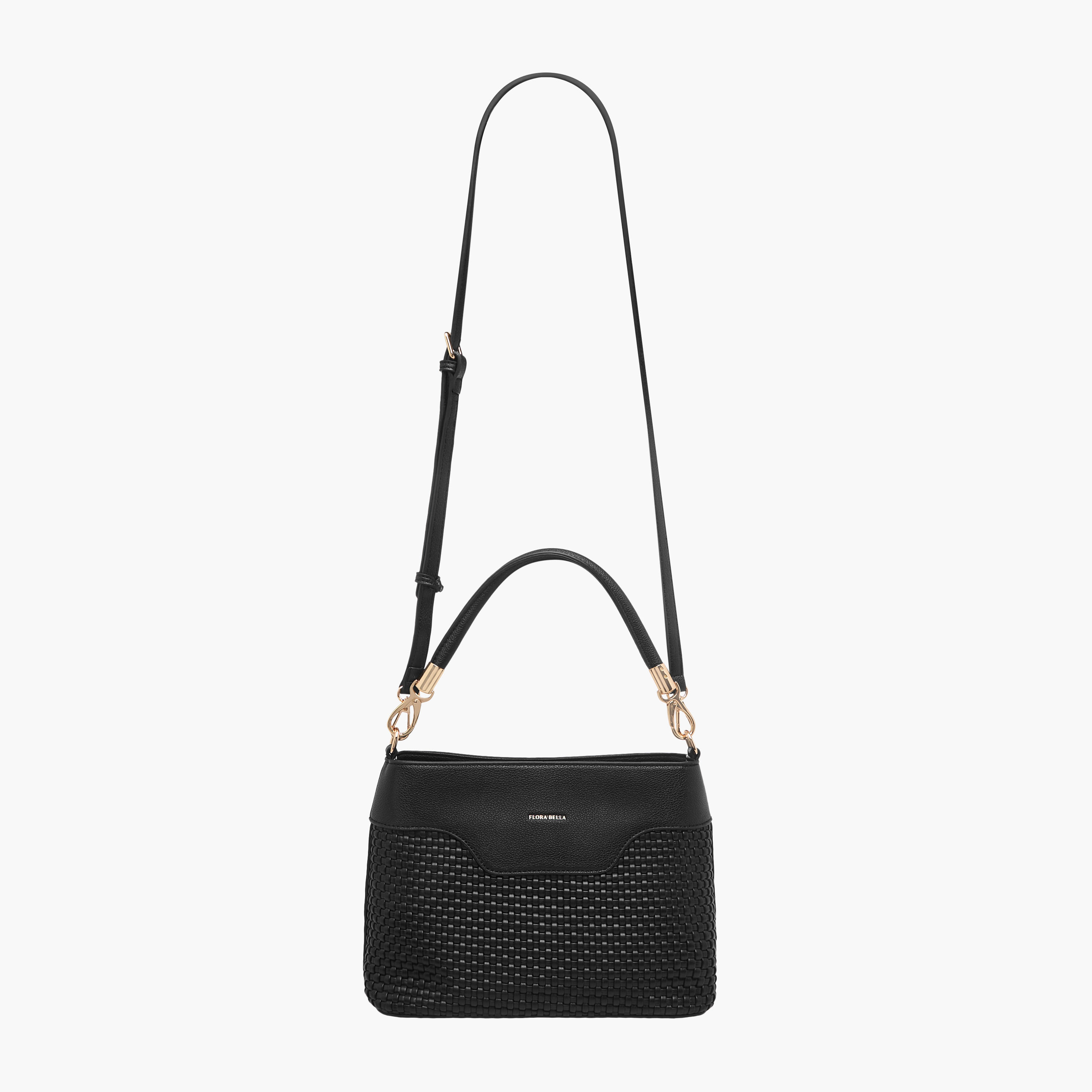 Flora Bella Textured Shoulder Bag with Zip Closure and Adjustable Strap-women-bagsandwallets-handbags-image-2
