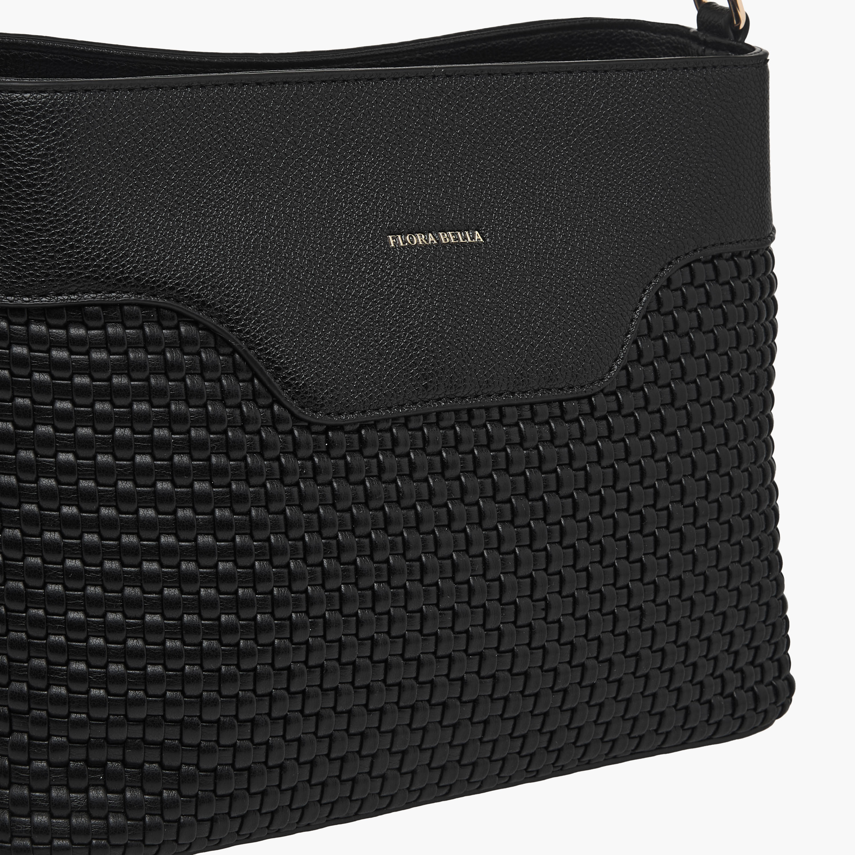 Flora Bella Textured Shoulder Bag with Zip Closure and Adjustable Strap-women-bagsandwallets-handbags-image-4