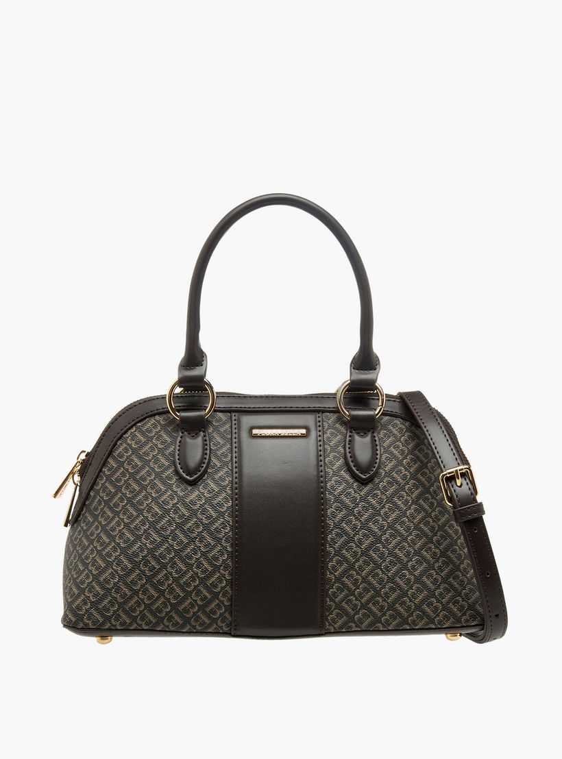 Flora Bella Monogram Print Tote Bag with Double Handle-women-bagsandwallets-handbags-image-1