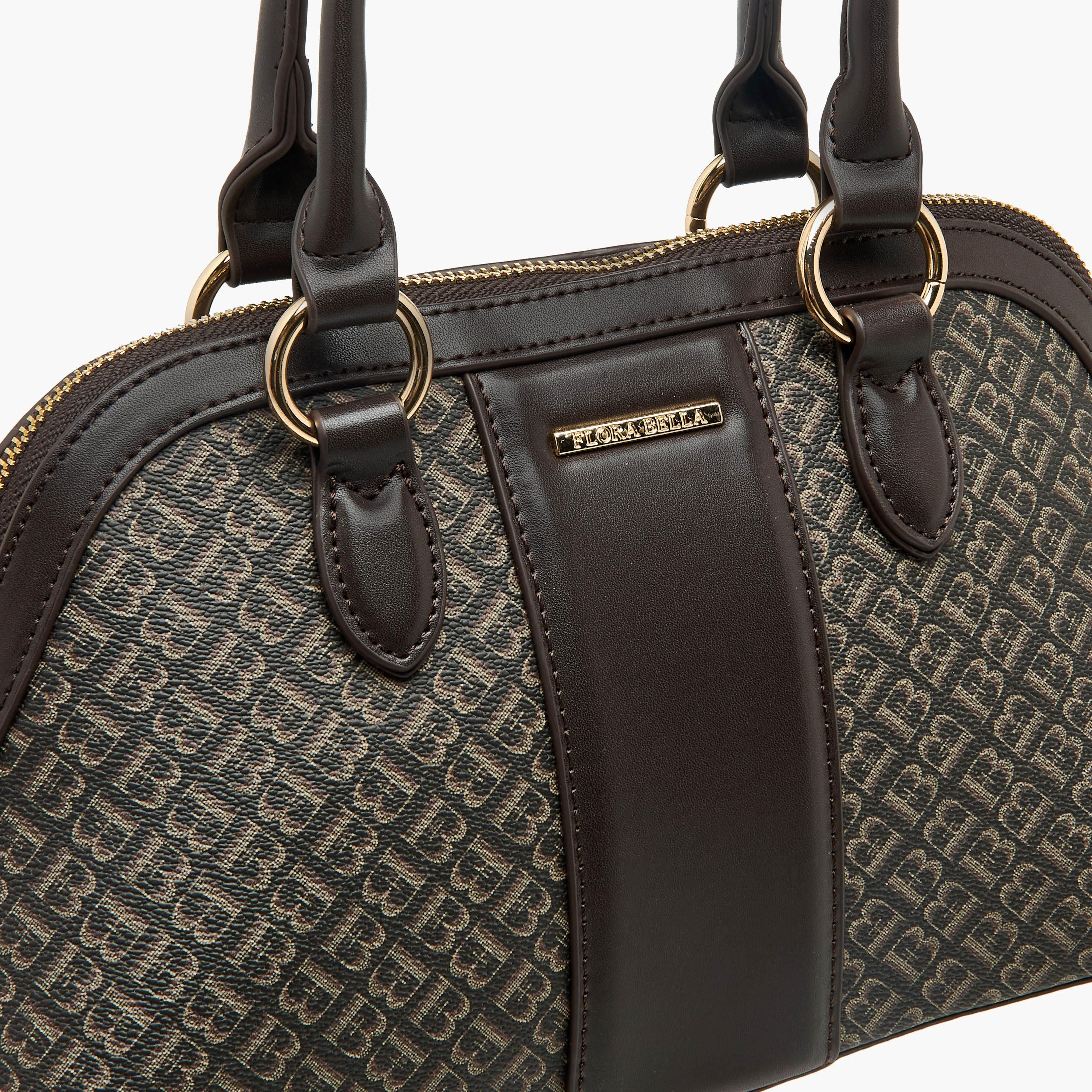 Flora Bella Monogram Print Tote Bag with Double Handle-women-bagsandwallets-handbags-image-5