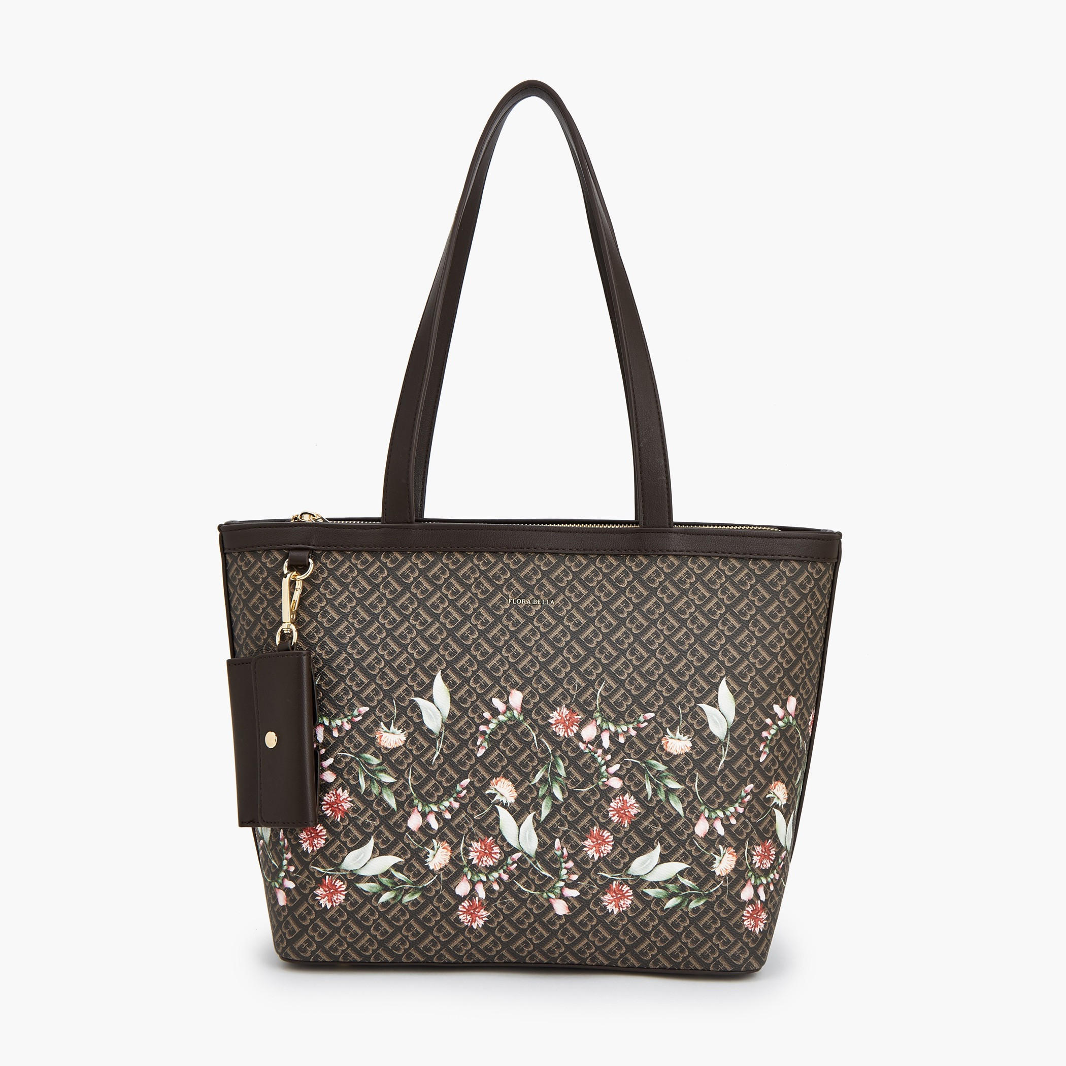Flora Bella Monogram Print Tote Bag with Double Handle-women-bagsandwallets-handbags-image-1