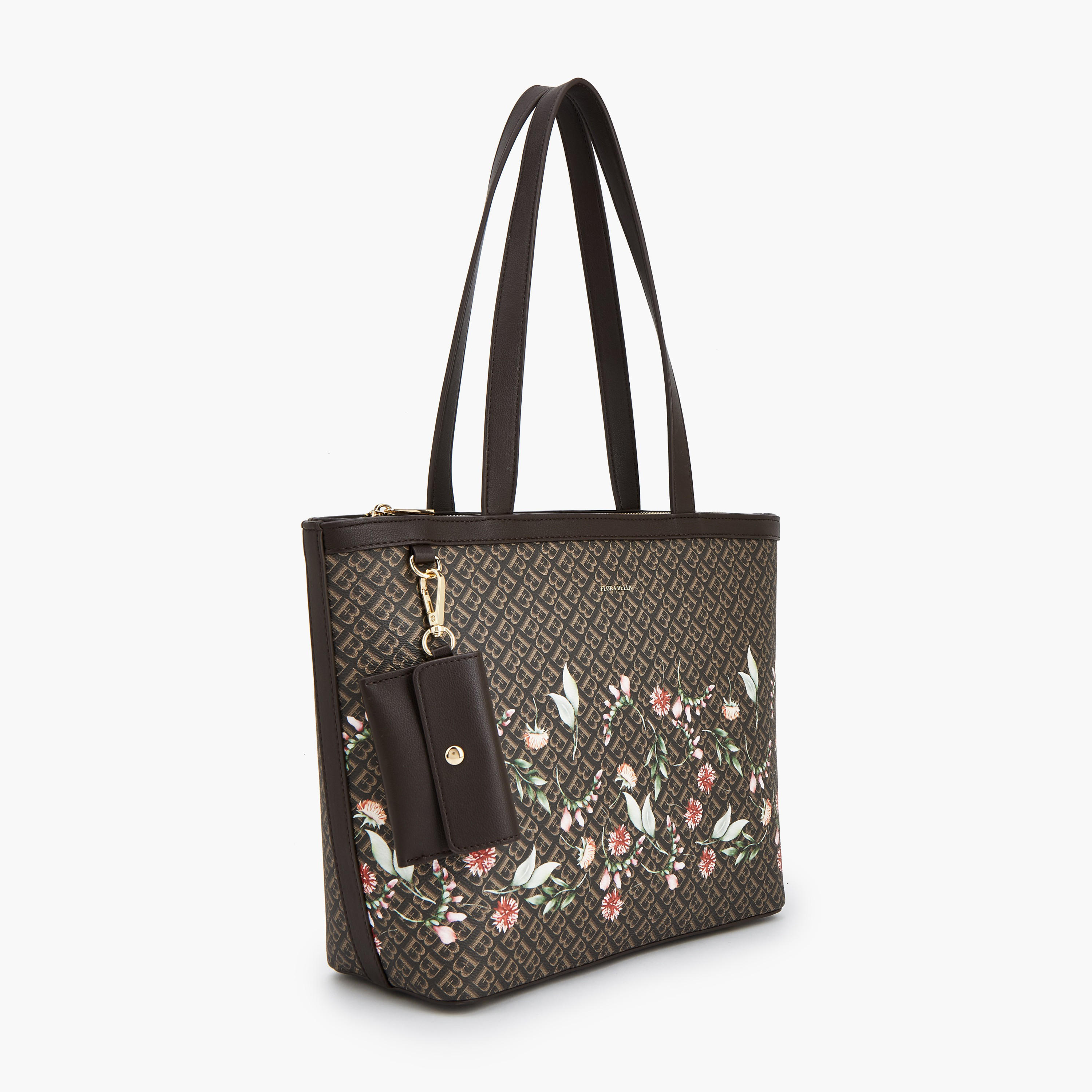 Flora Bella Monogram Print Tote Bag with Double Handle-women-bagsandwallets-handbags-image-3