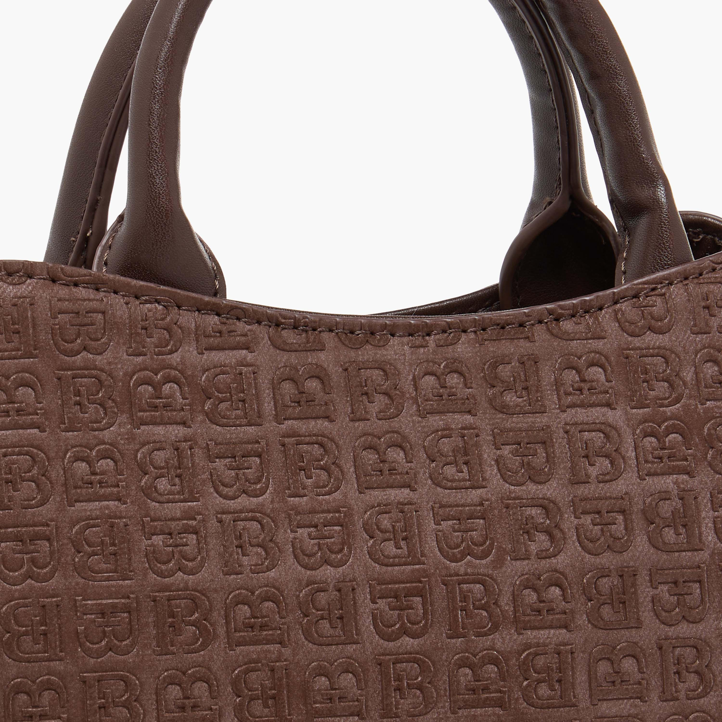 شنطة توت بنقوش مونوجرام وسحاب إغلاق من فلورا بيلا-women-bagsandwallets-handbags-image-5