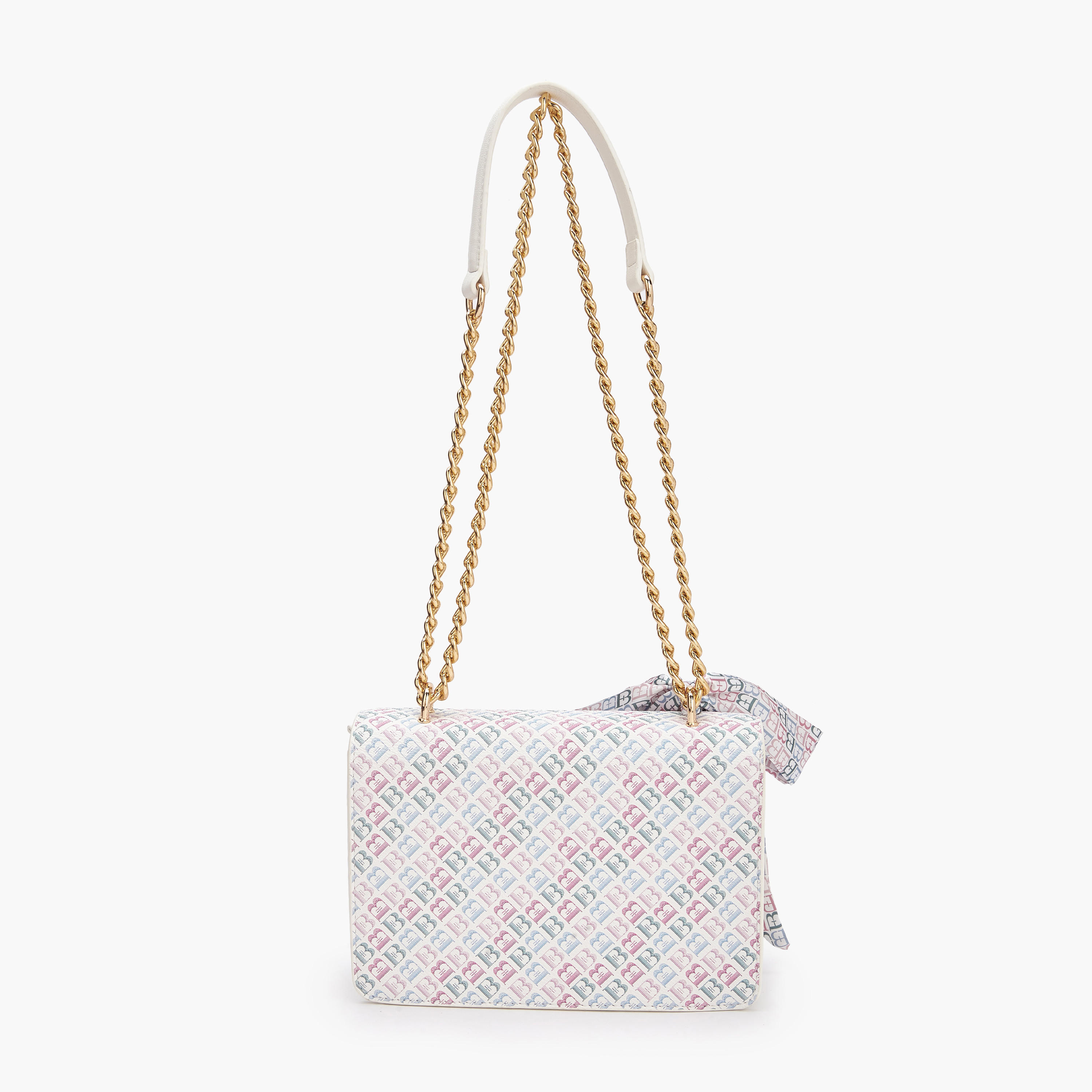 شنطة كروس بودي بطبعات مونوجرام وزينة وشاح من فلورا بيلا-women-bagsandwallets-handbags-image-5