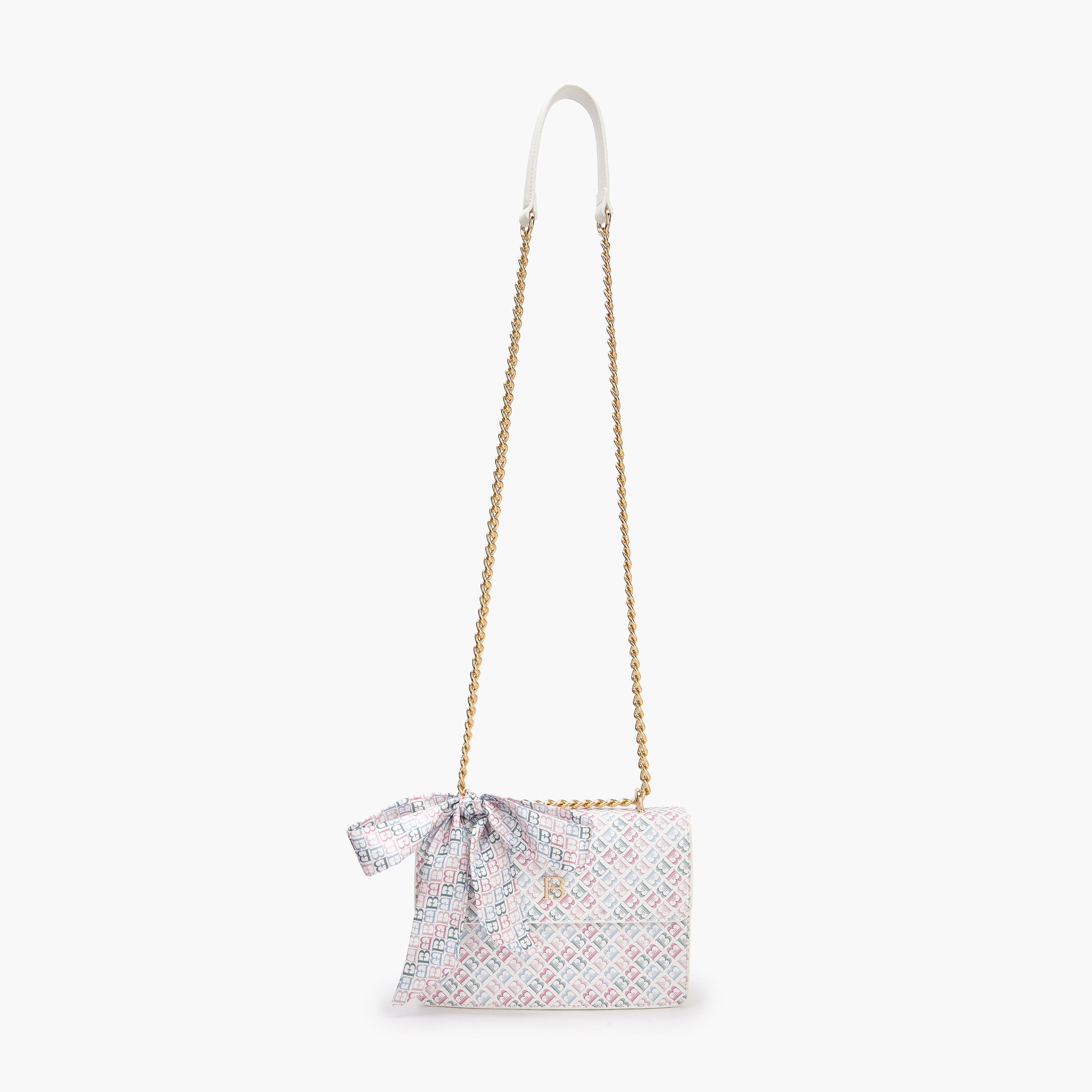 شنطة كروس بودي بطبعات مونوجرام وزينة وشاح من فلورا بيلا-women-bagsandwallets-handbags-image-7