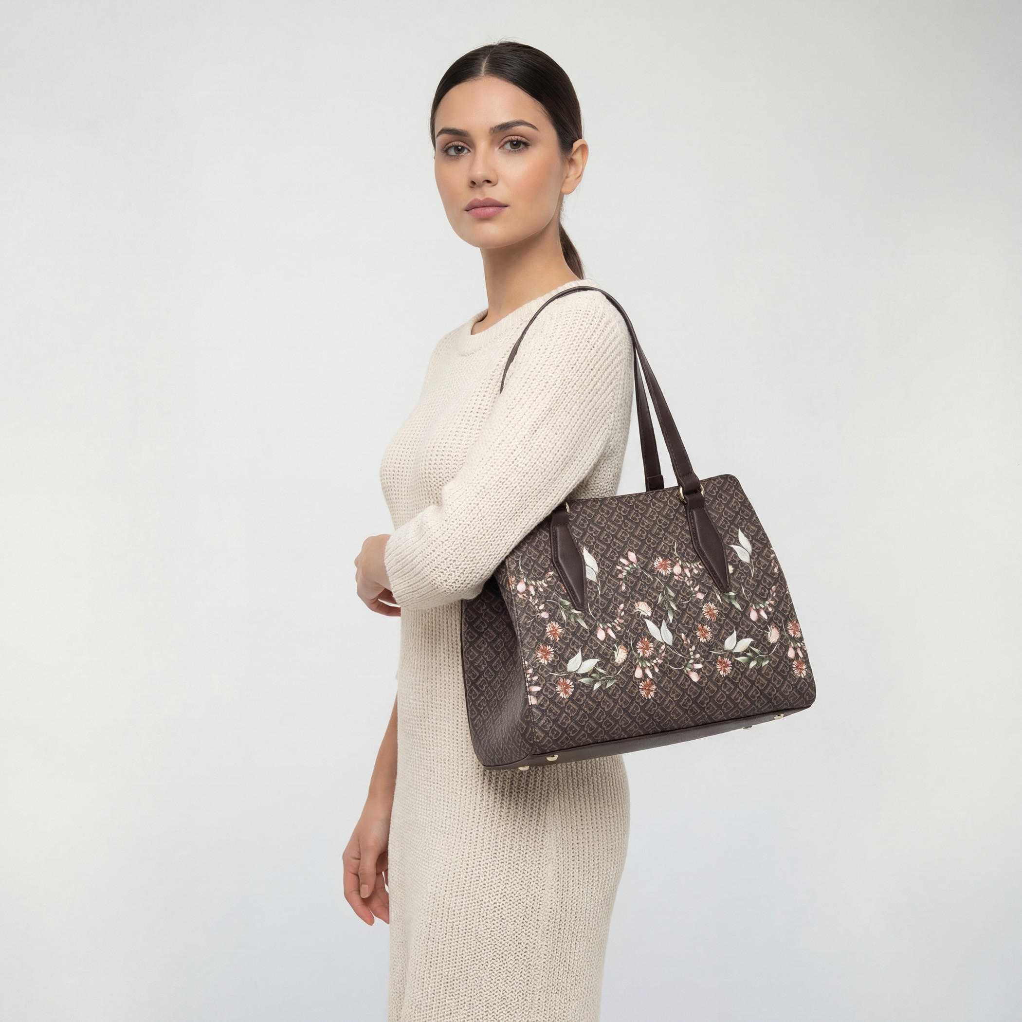 Flora Bella Monogram Floral Print Tote Bag with Handles-women-bagsandwallets-handbags-image-2