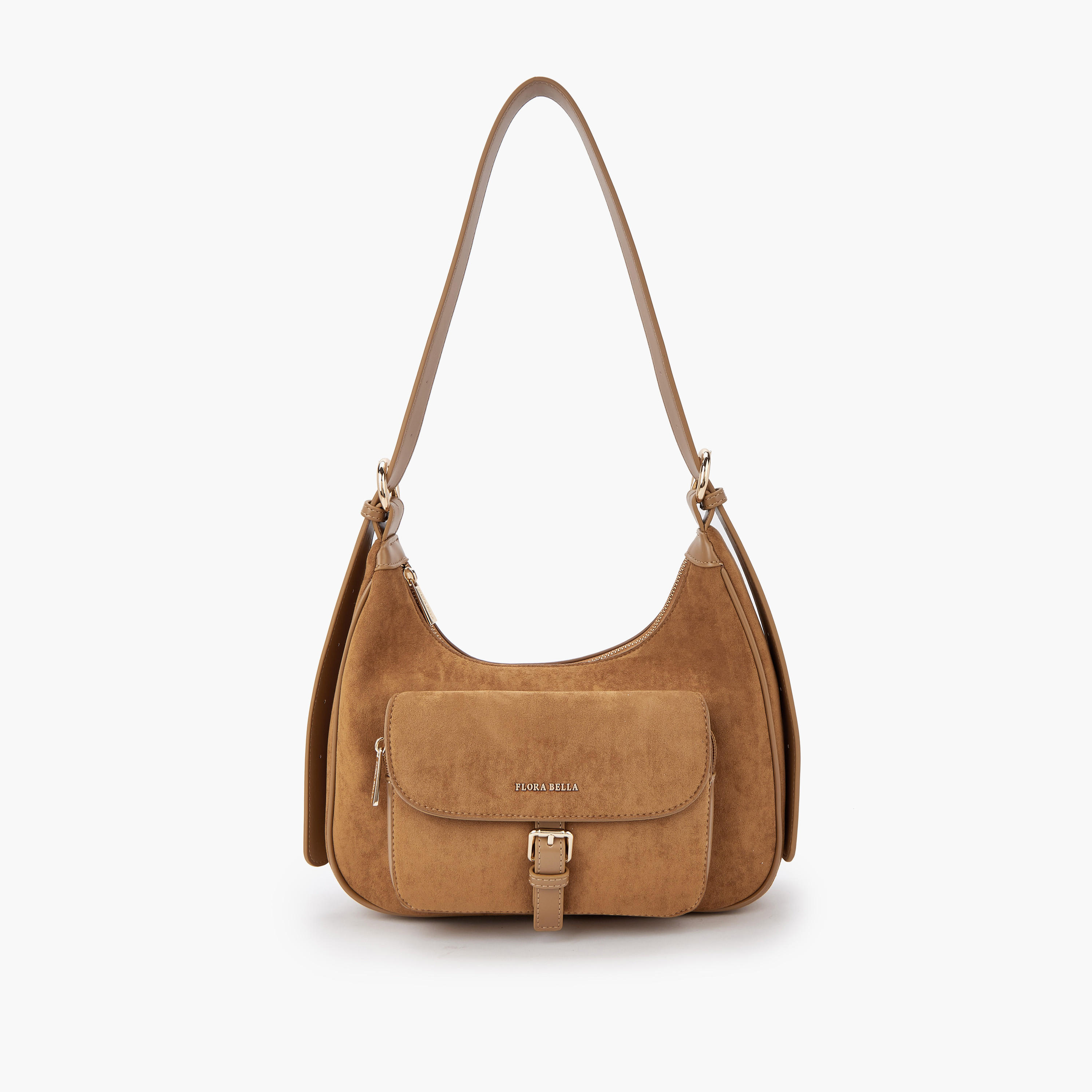 Flora Bella Solid Shoulder Bag with Adjustable Strap-women-bagsandwallets-handbags-image-1