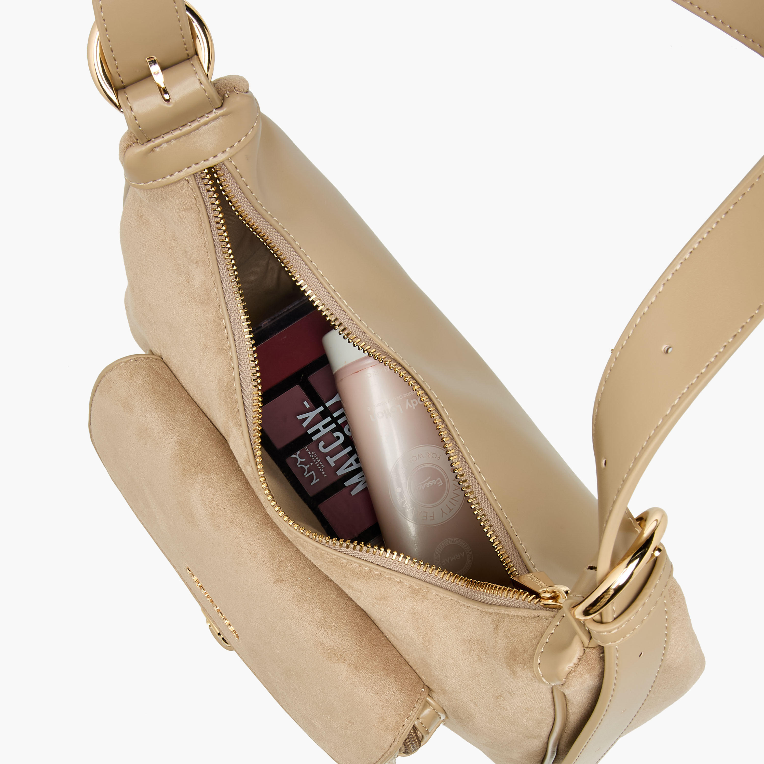Flora Bella Solid Shoulder Bag with Adjustable Strap-women-bagsandwallets-handbags-image-7