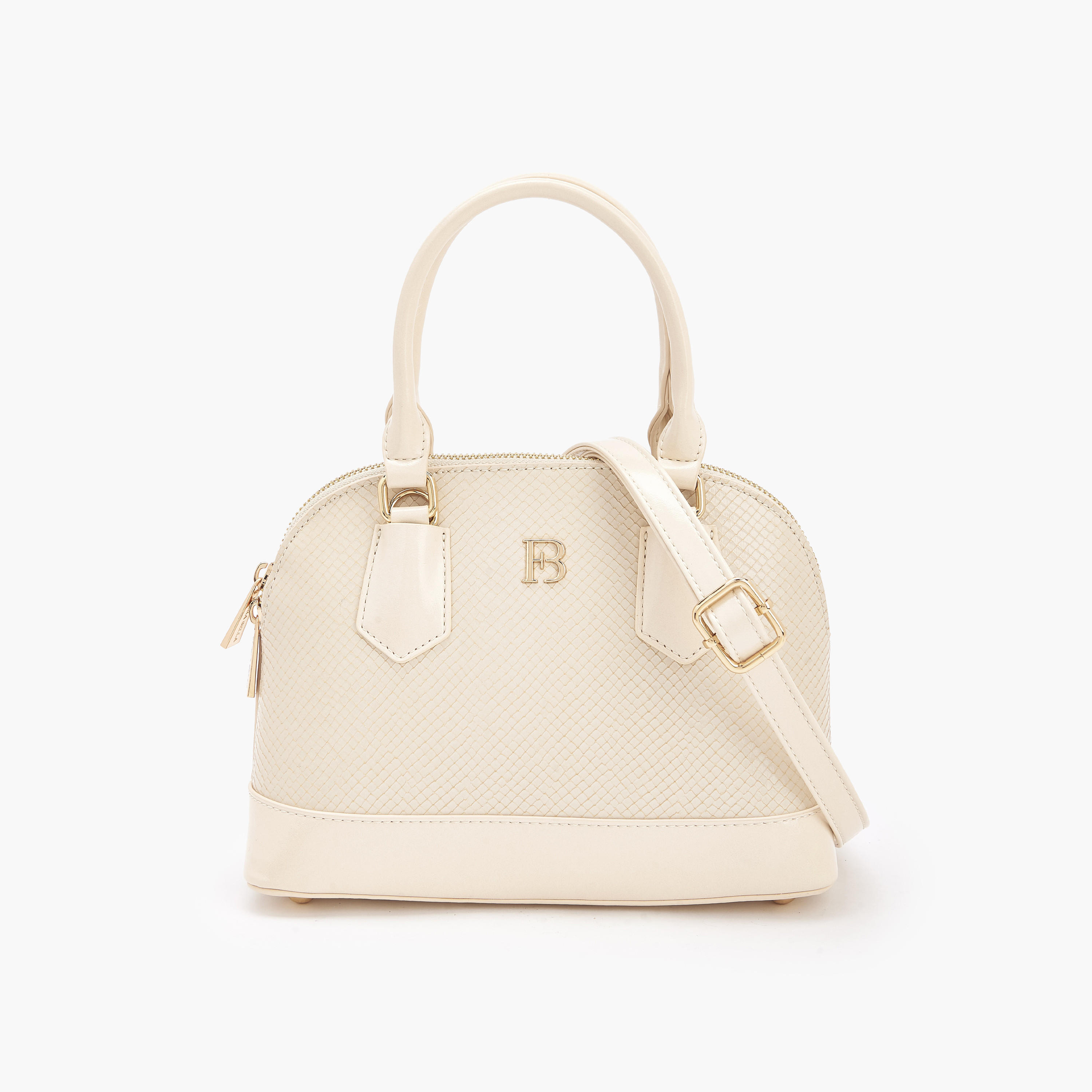 شنطة بارزة الملمس بتصميم قبة وحزام قابل للفصل من فلورا بيلا-women-bagsandwallets-handbags-image-1