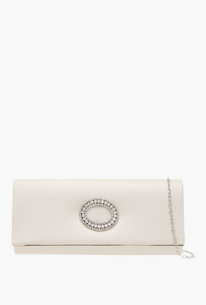 شنطة كلاتش مزينة بزر إغلاق وحزام سلسلة من فلورا بيلا-women-bagsandwallets-handbags-image-1