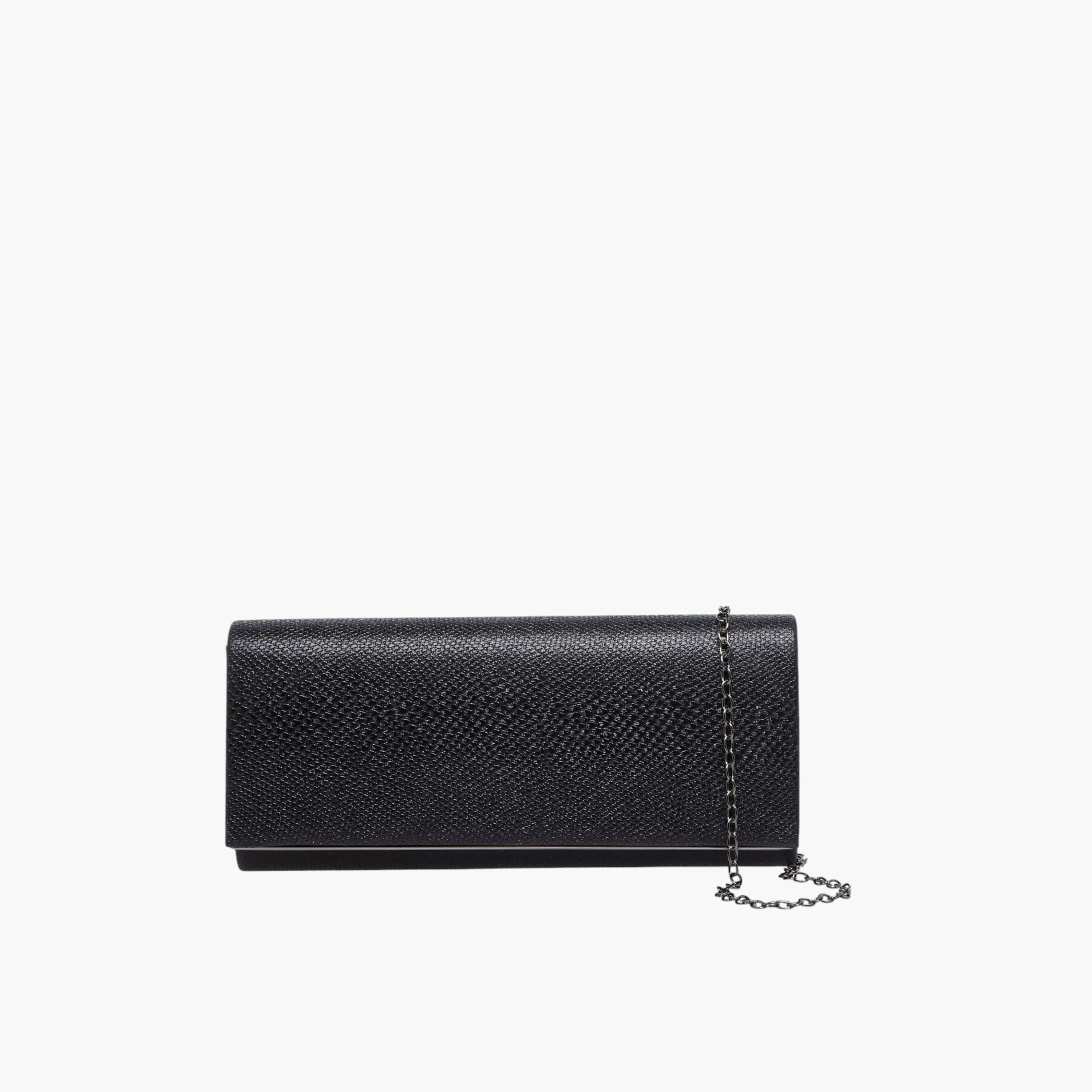 شنطة كلاتش بارزة الملمس بحزام سلسلة قابل للفصل من فلورا بيلا-women-bagsandwallets-handbags-image-1