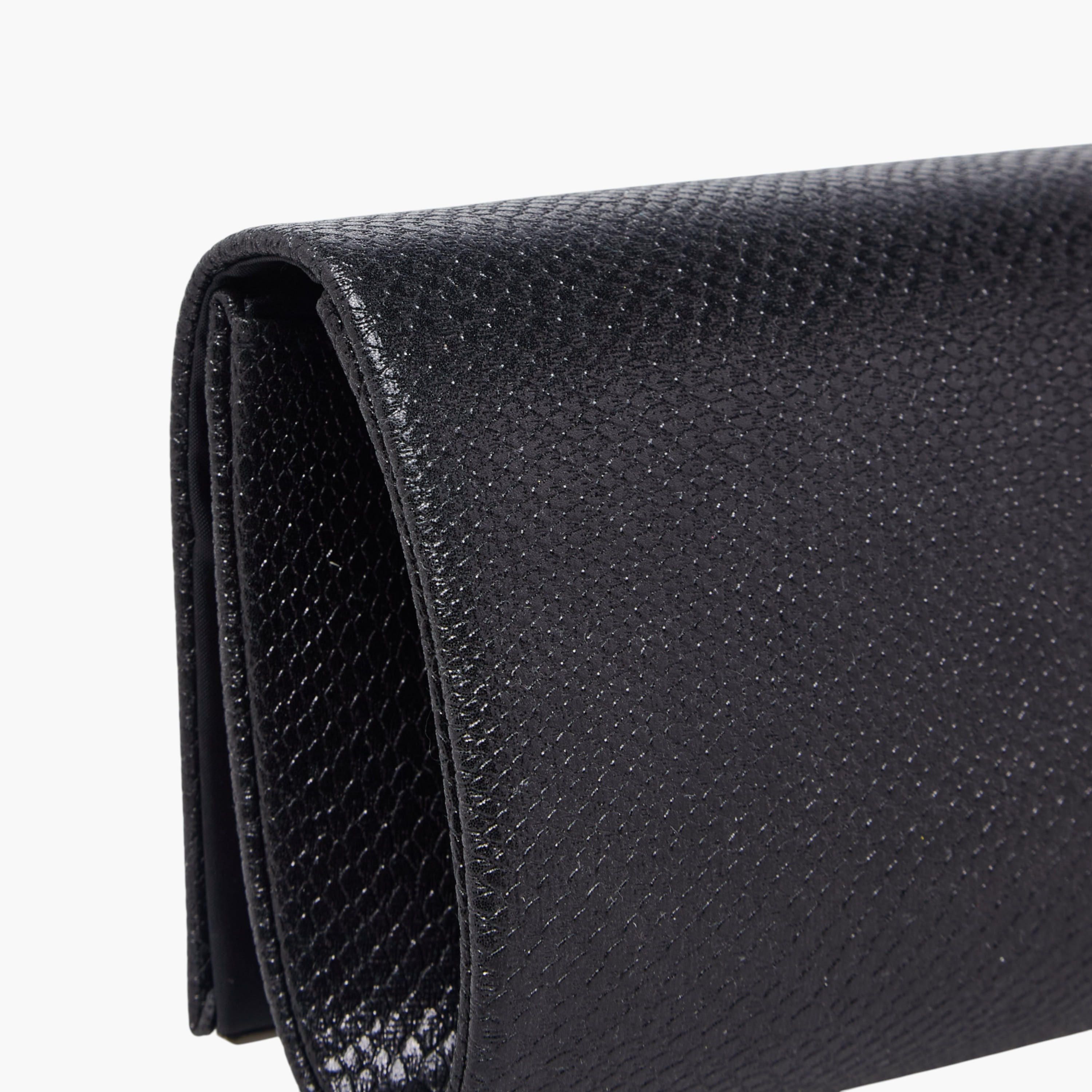 شنطة كلاتش بارزة الملمس بحزام سلسلة قابل للفصل من فلورا بيلا-women-bagsandwallets-handbags-image-5