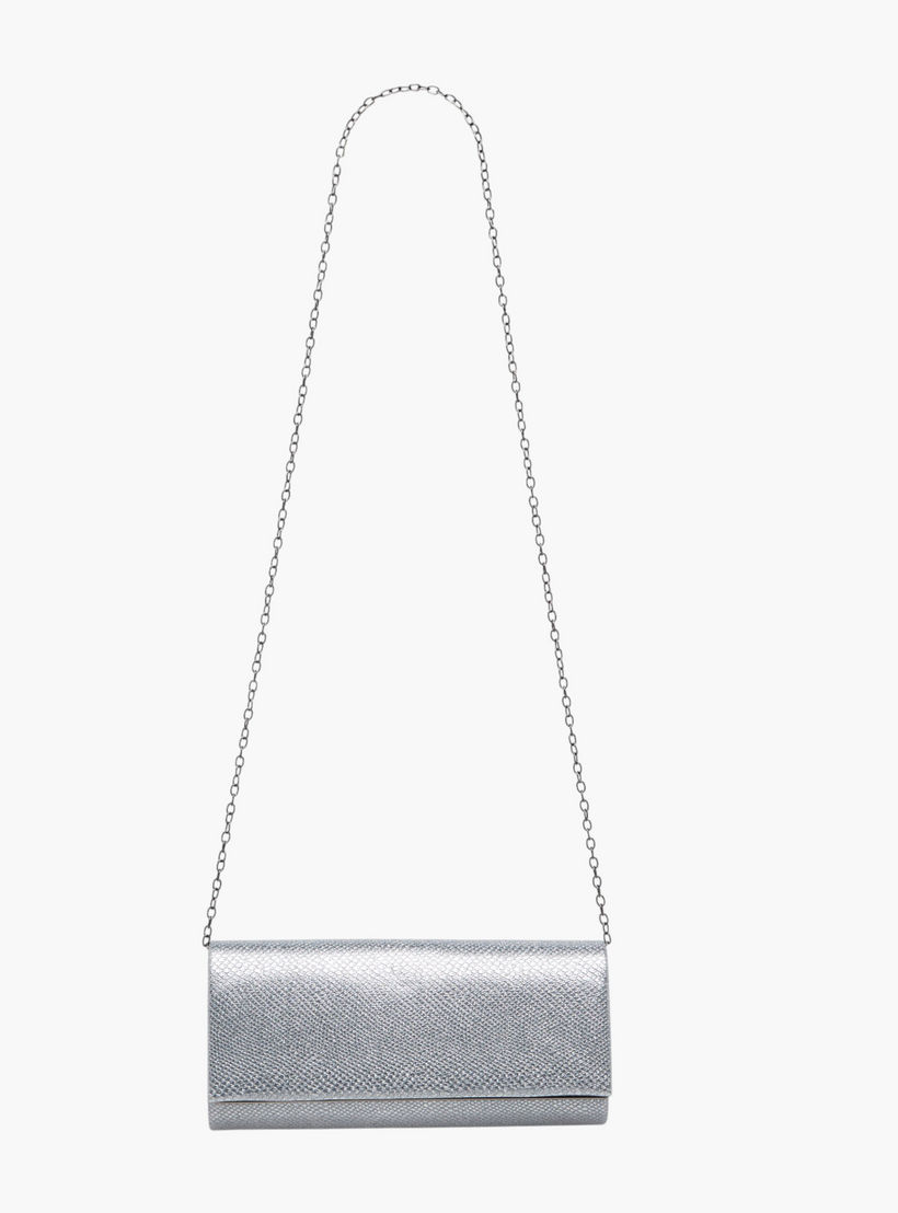 شنطة كلاتش بارزة الملمس بحزام سلسلة قابل للفصل من فلورا بيلا-women-bagsandwallets-handbags-image-2