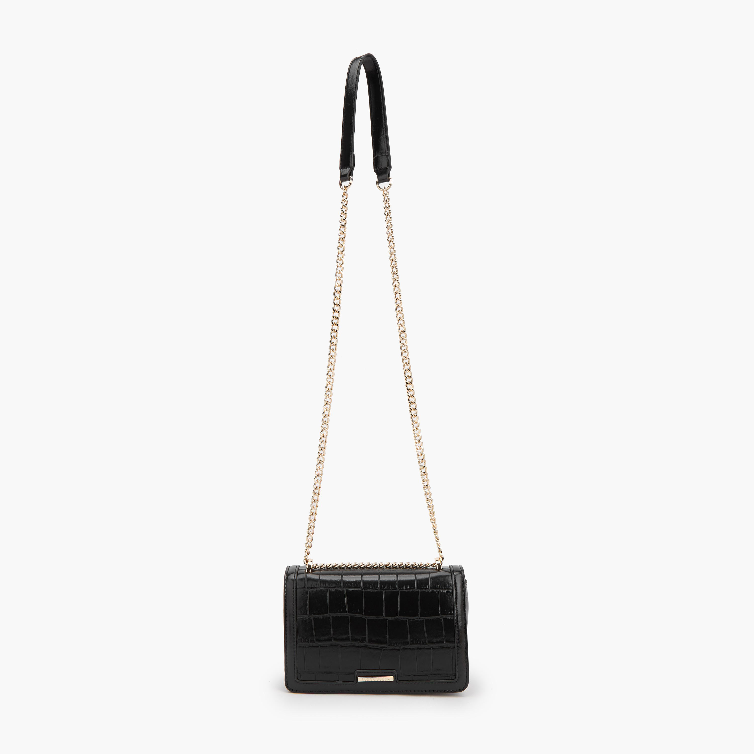 شنطة كروس بودي بارزة الملمس بحزام سلسلة من فلورا بيلا-women-bagsandwallets-handbags-image-2